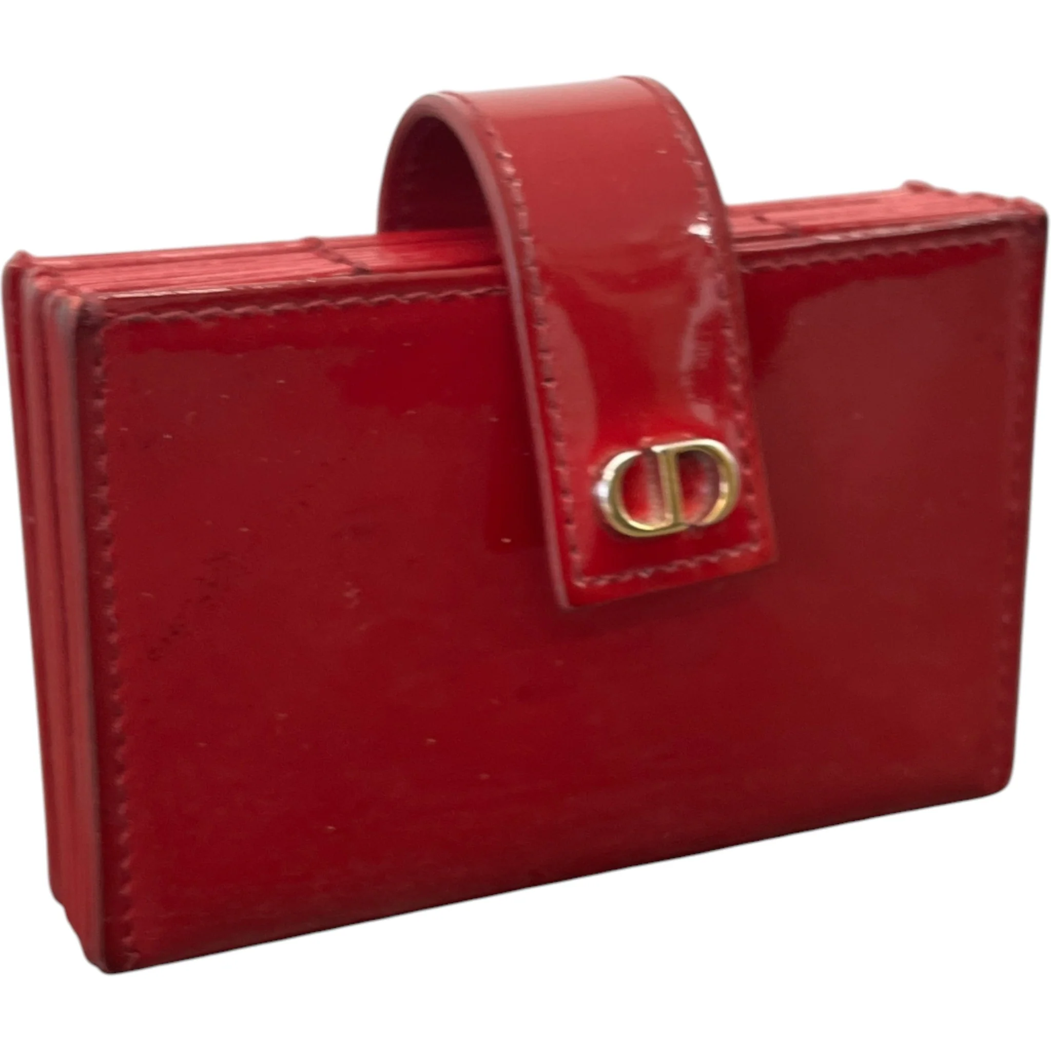 Women's Lady Dior 5-Gusset Card Holder Red - Image 4