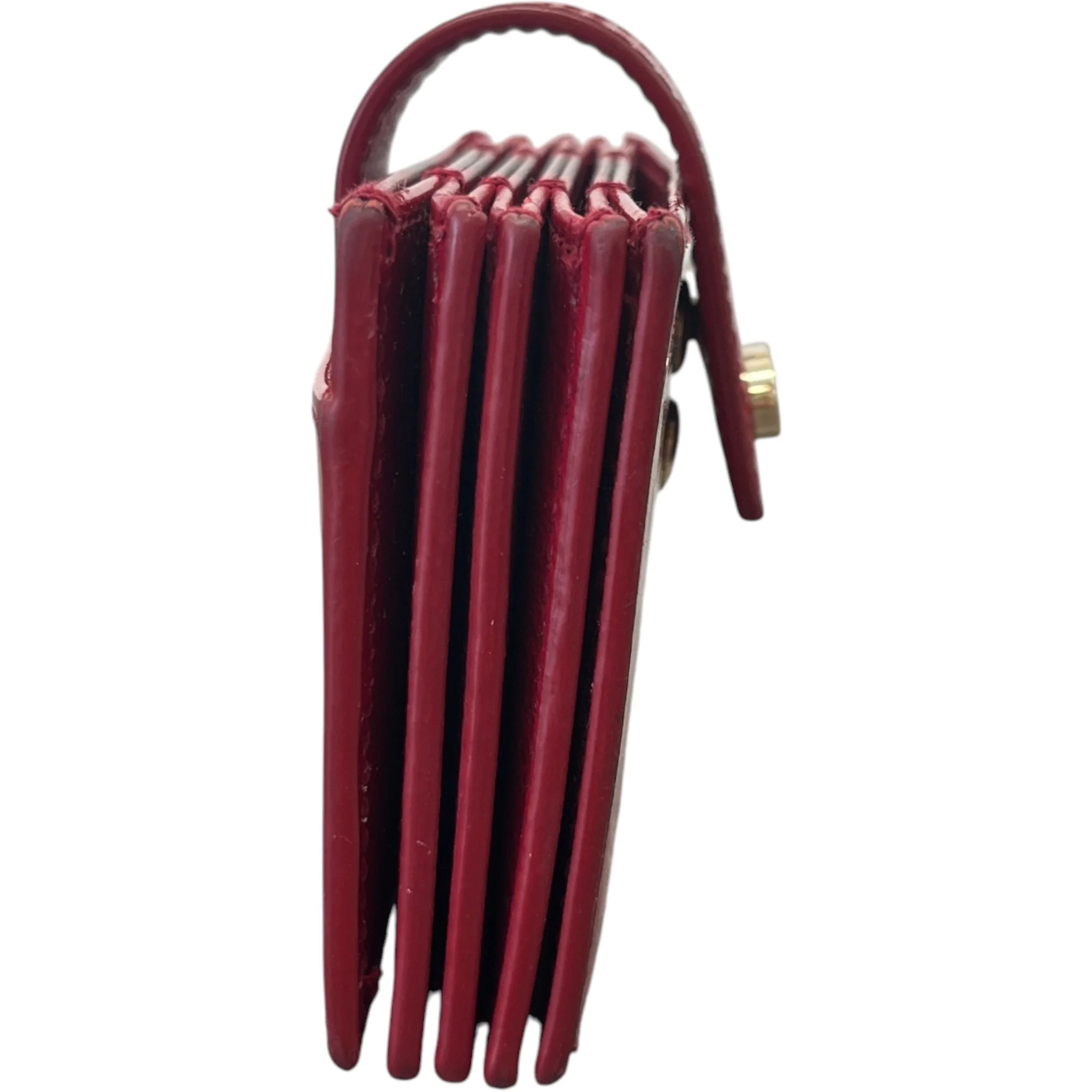 Women's Lady Dior 5-Gusset Card Holder Red - Image 5