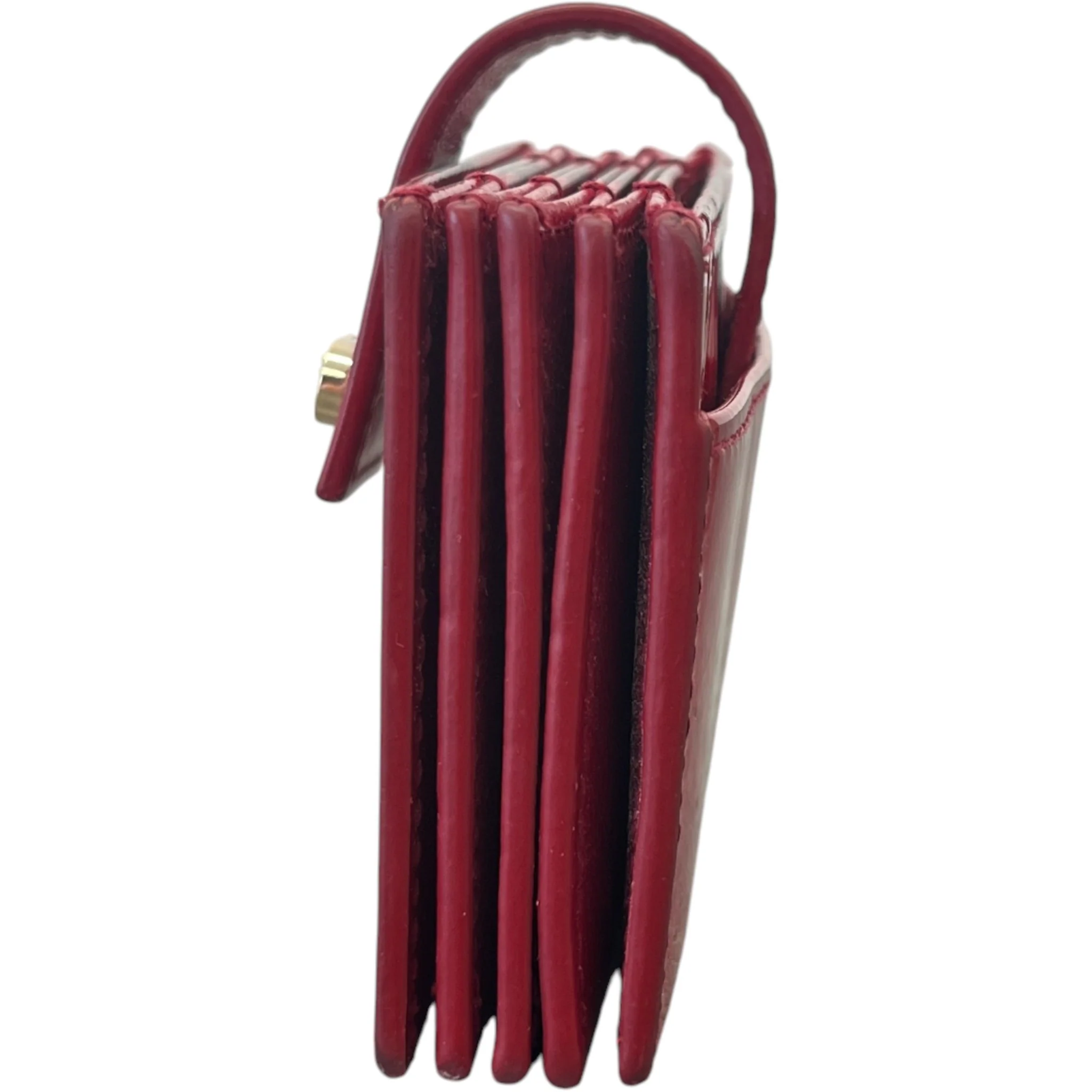 Women's Lady Dior 5-Gusset Card Holder Red - Image 6