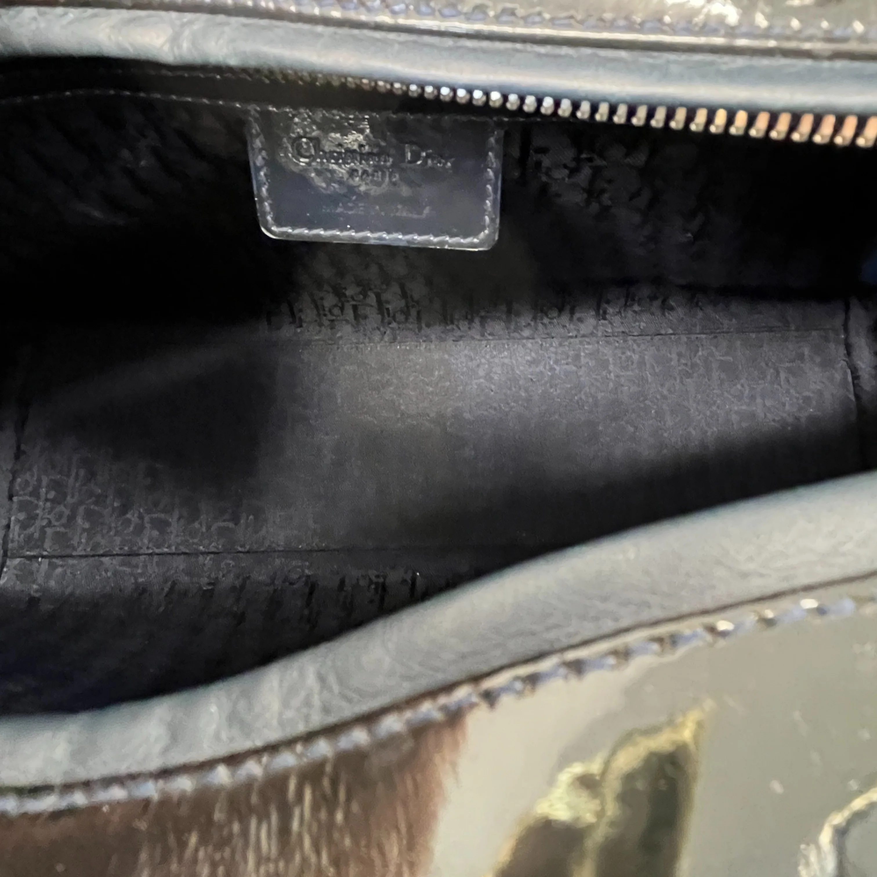 Women's Lady Dior Large Bag Black - Image 13