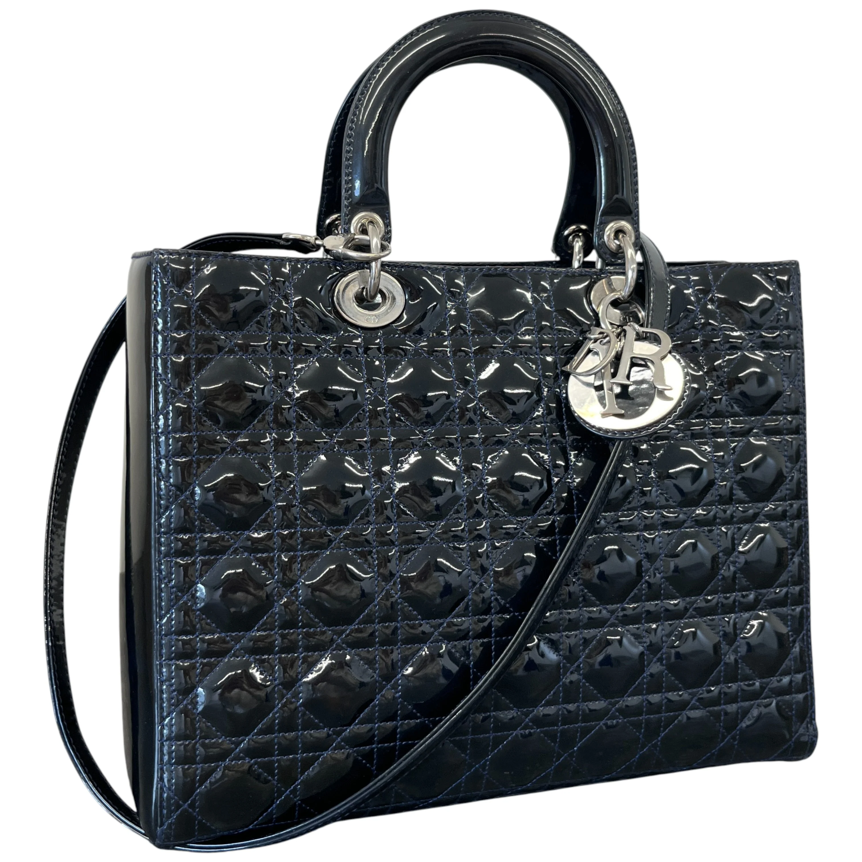 Women's Lady Dior Large Bag Black - Image 4