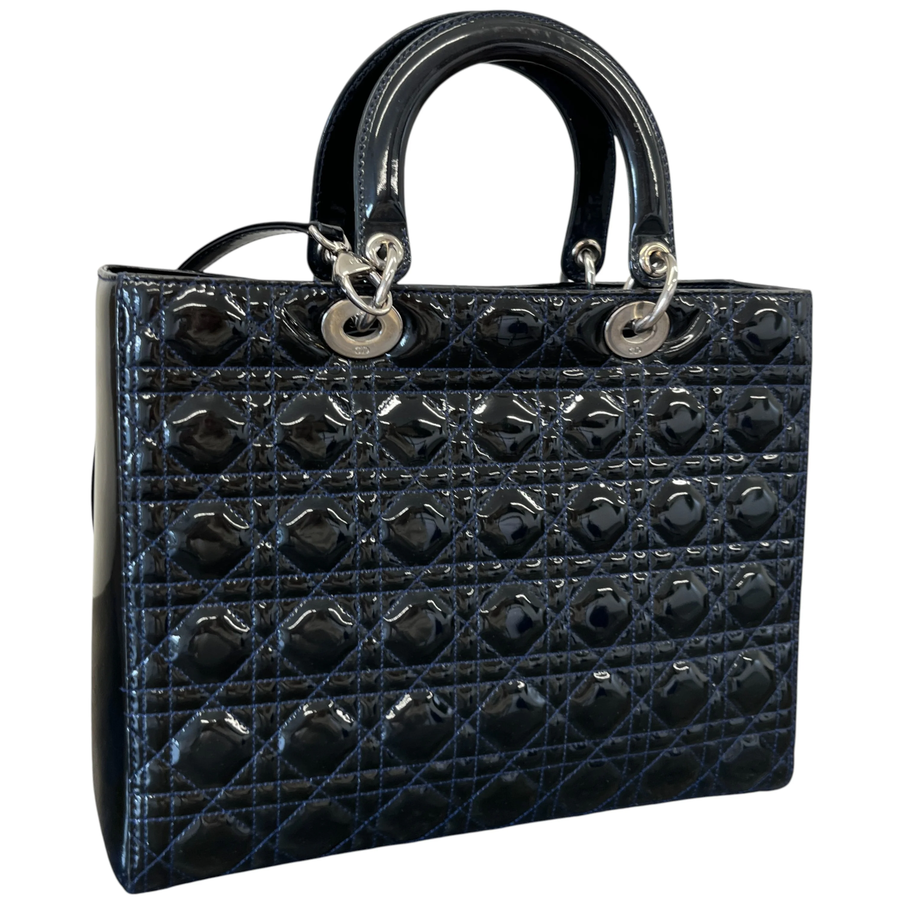 Women's Lady Dior Large Bag Black - Image 8