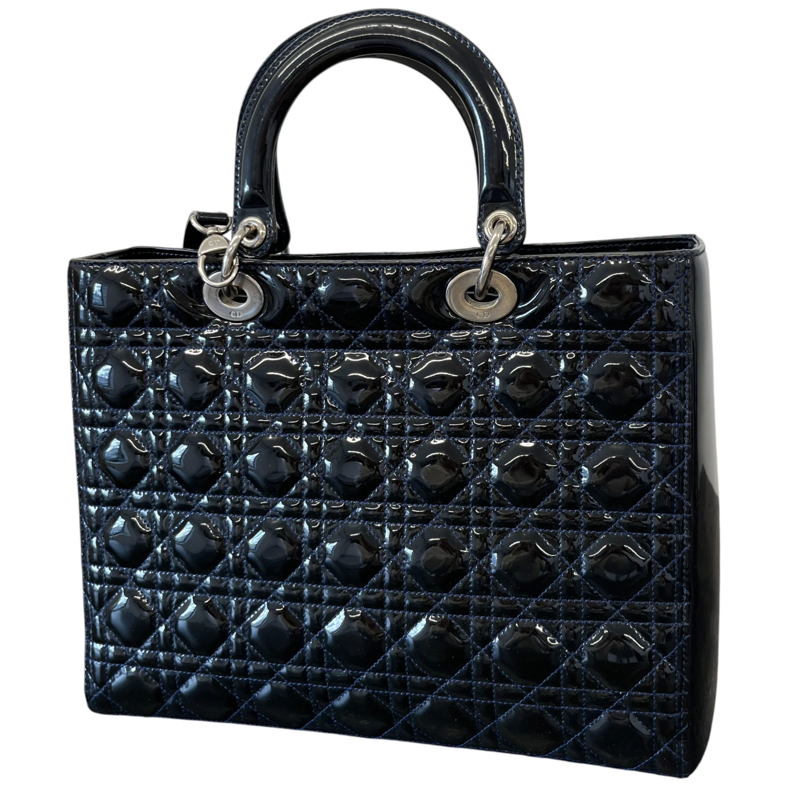 Women's Lady Dior Large Bag Black - Image 9