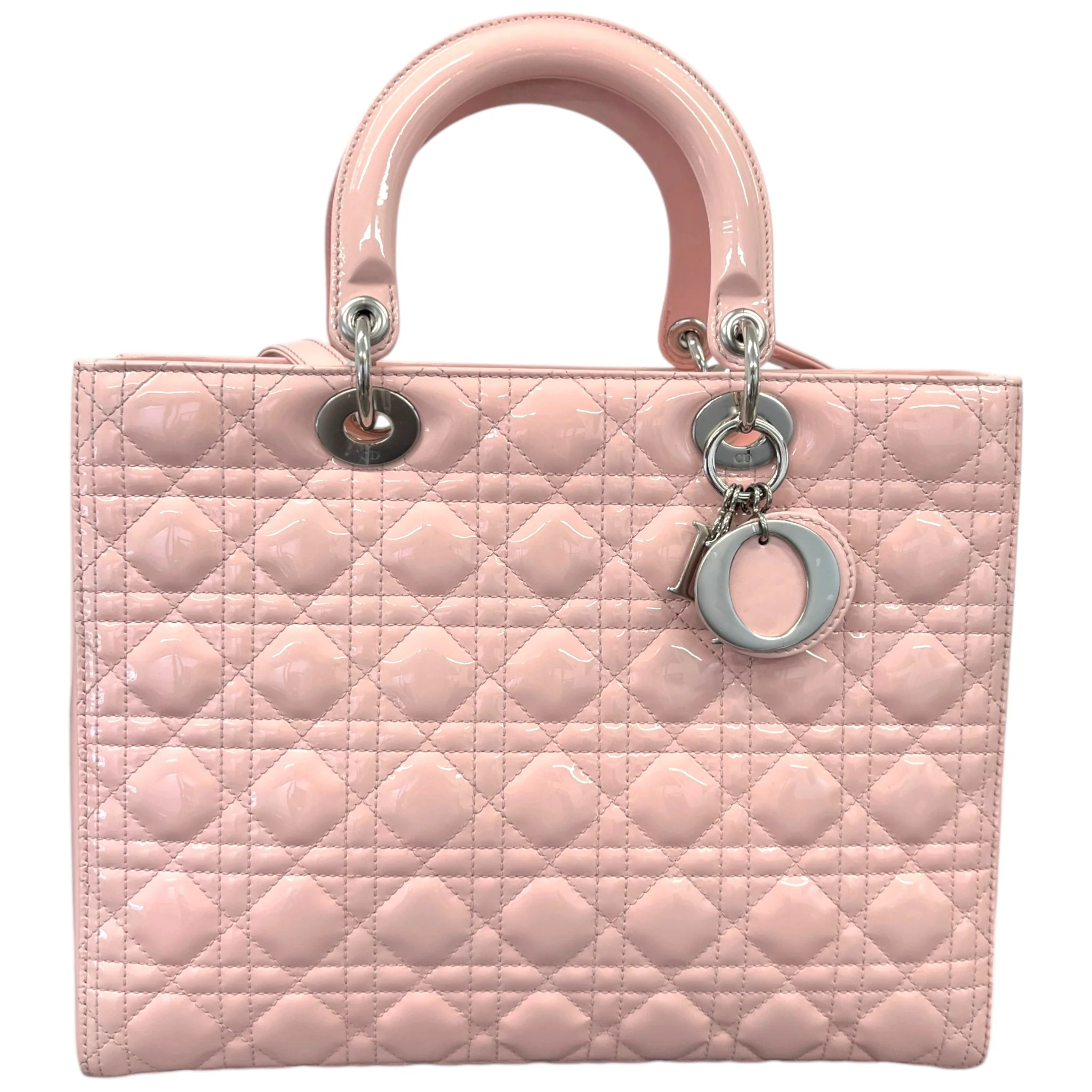 Women's Lady Dior Large Handbag Pink - Image 3