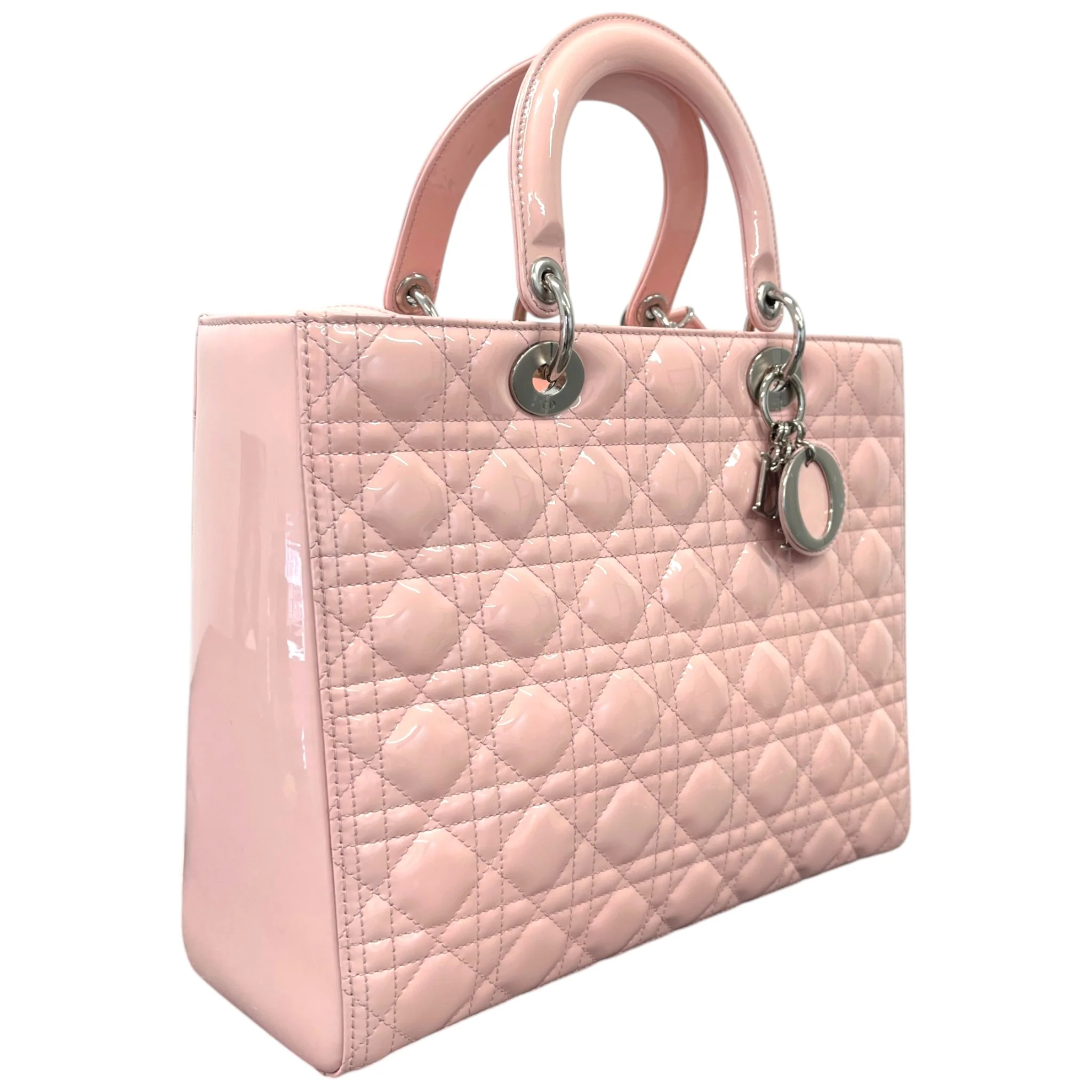 Women's Lady Dior Large Handbag Pink - Image 4