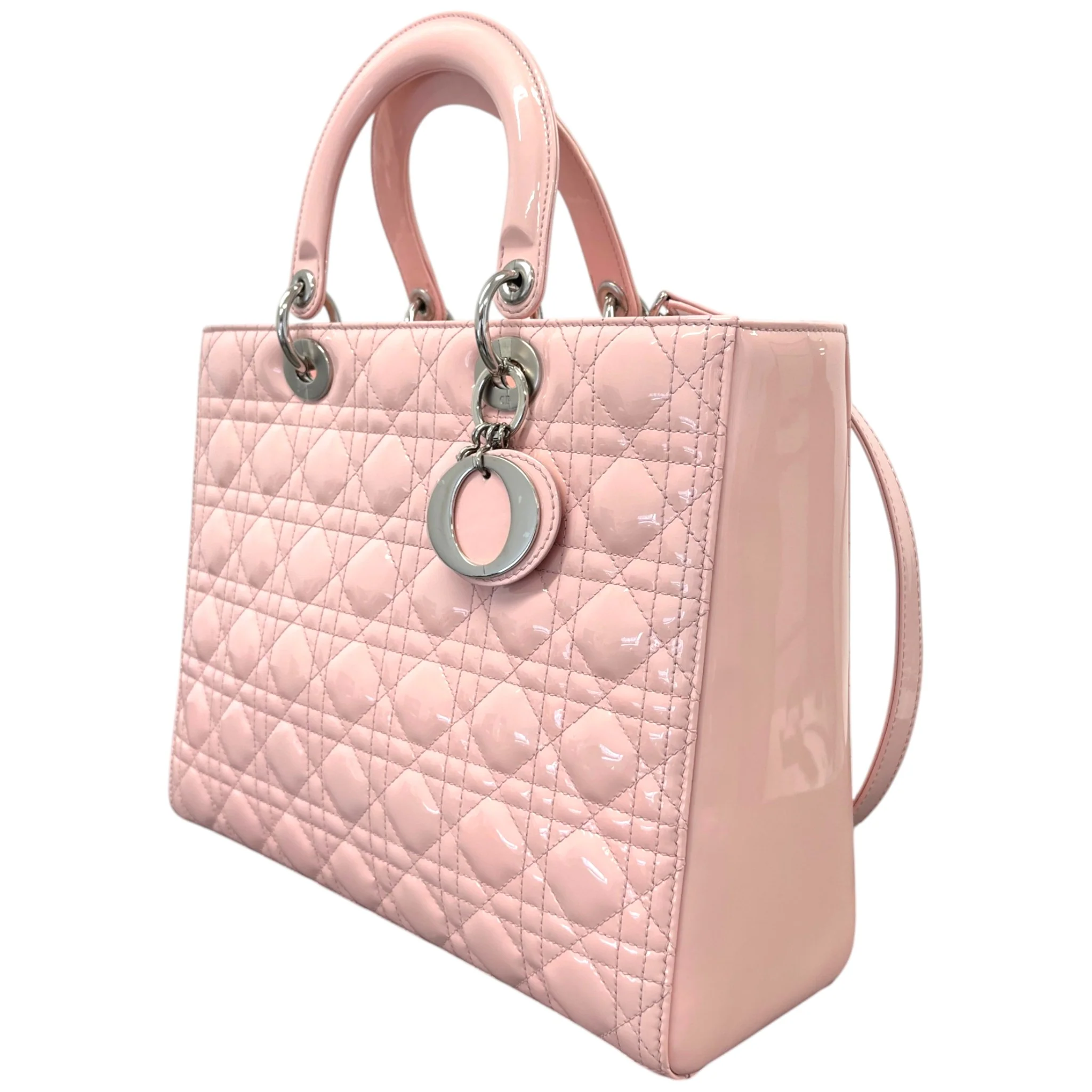 Women's Lady Dior Large Handbag Pink - Image 6