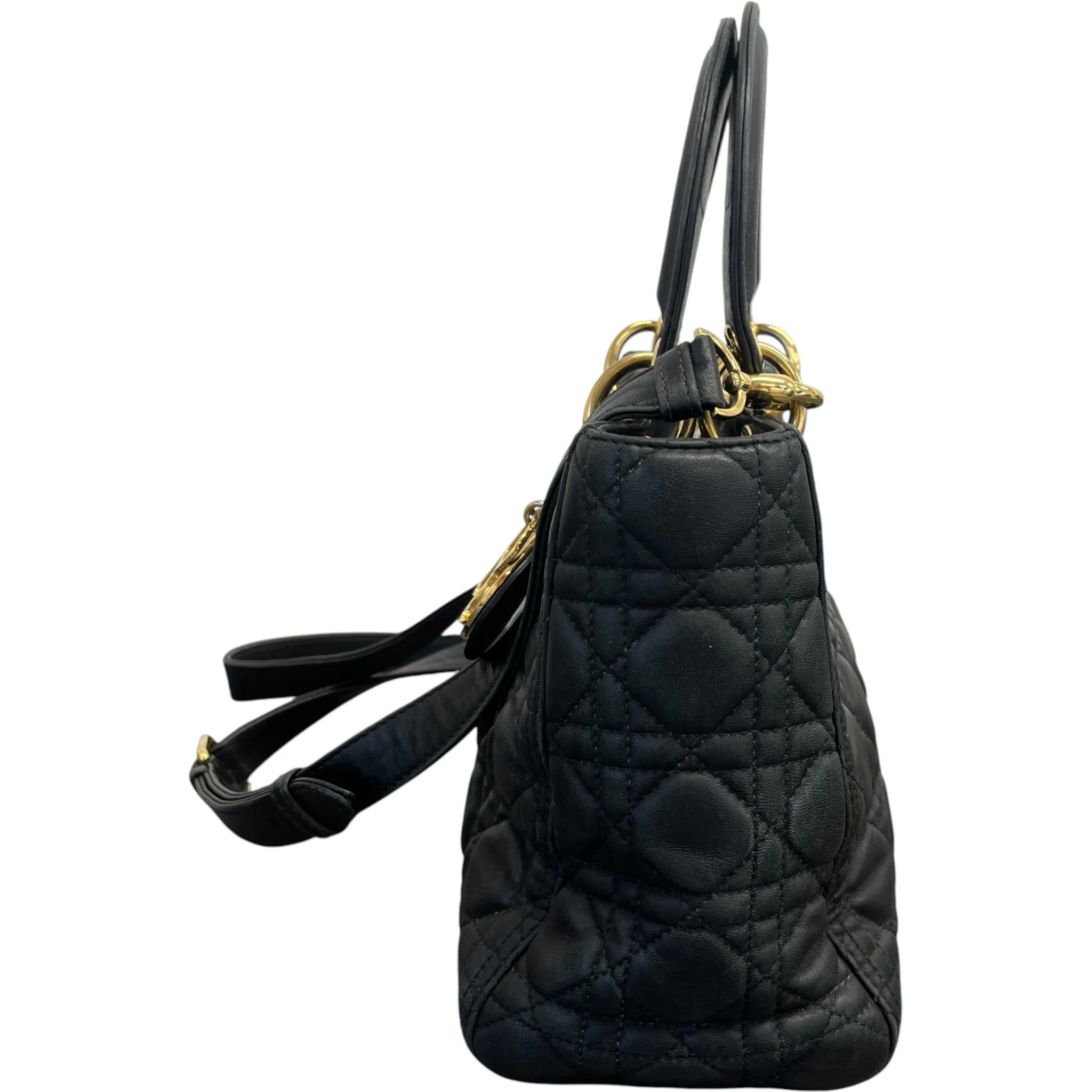 Women's Lady Dior Medium Bag Black - Image 7