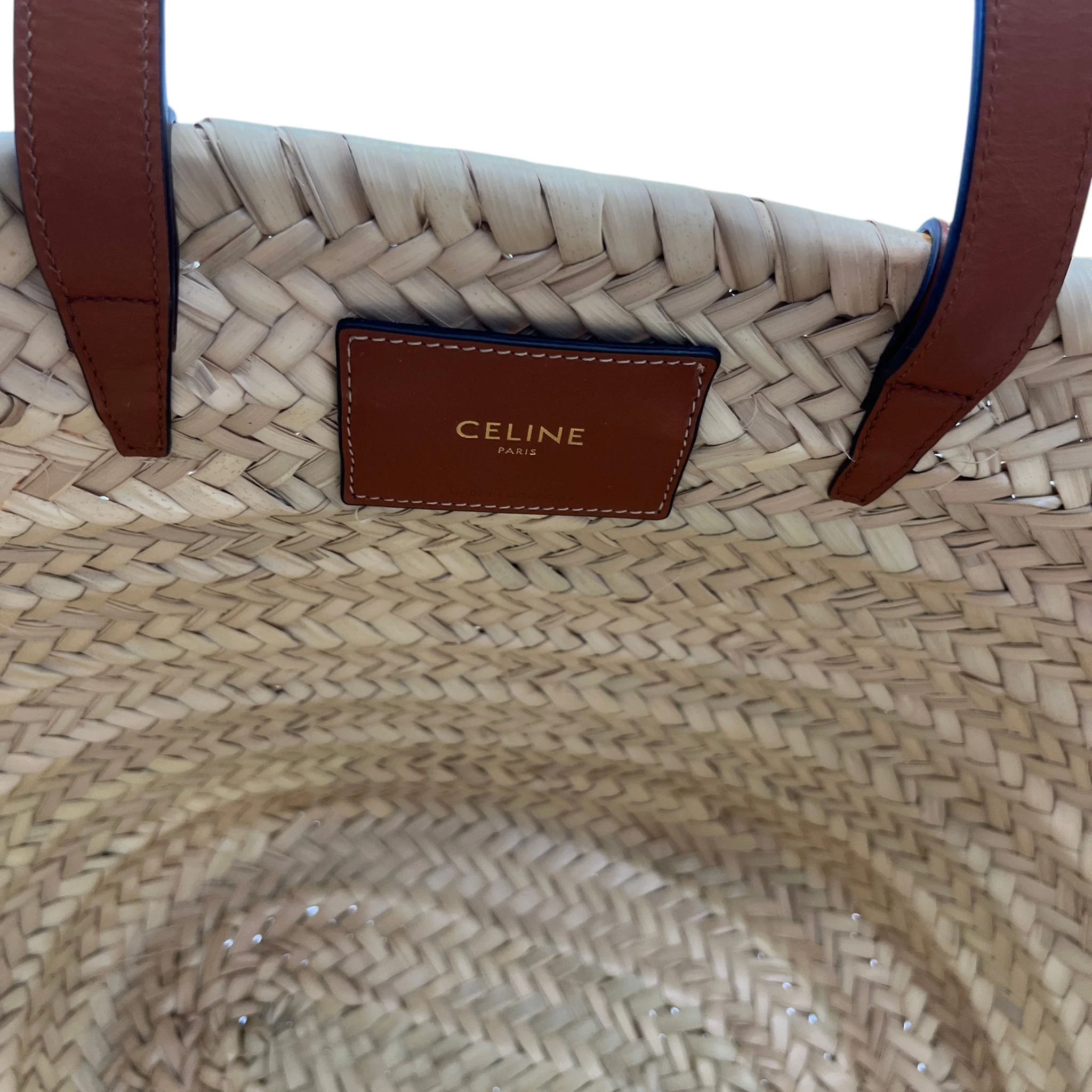 Women's Large Classic Panier Basket Bag Beige - Image 12
