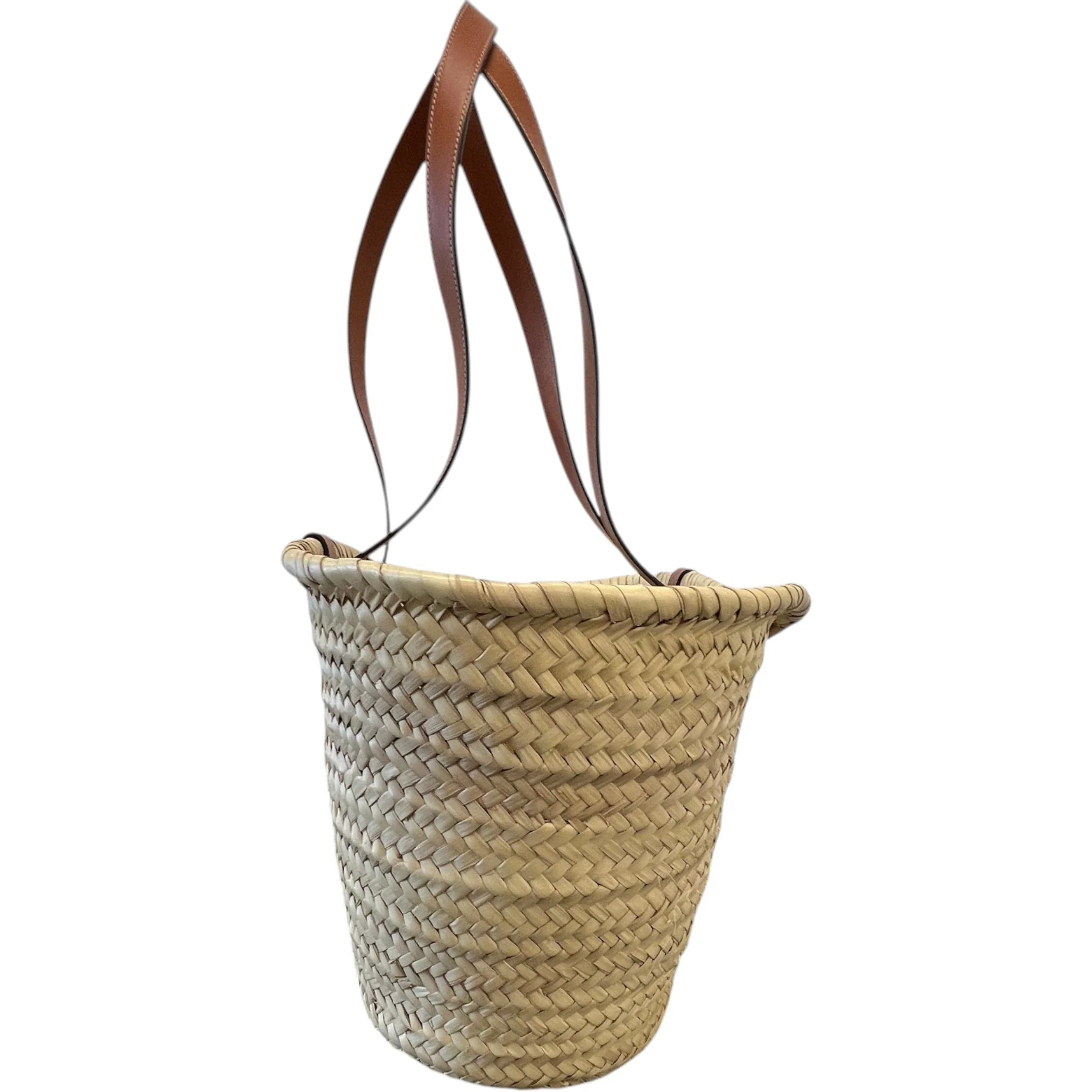 Women's Large Classic Panier Basket Bag Beige - Image 7