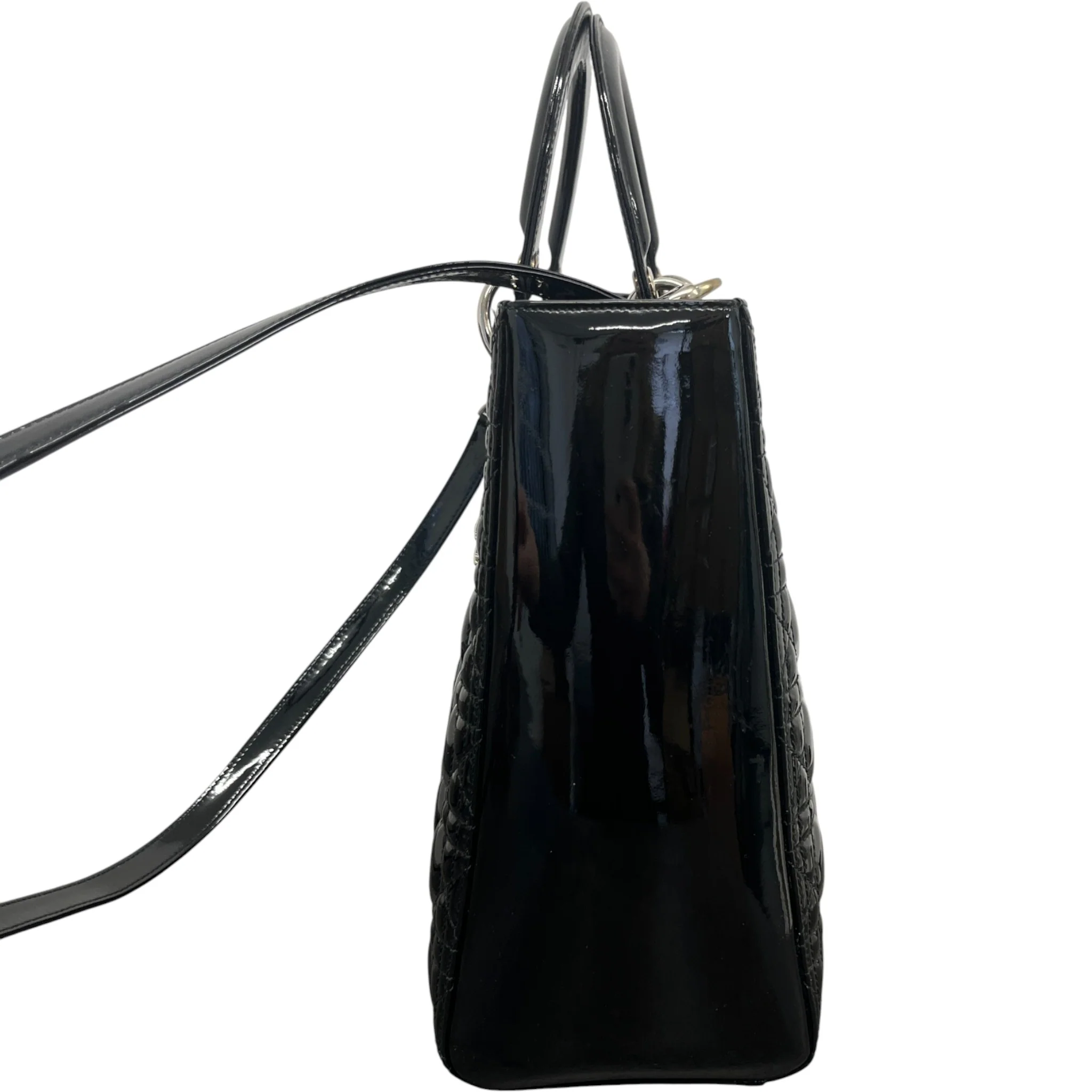 Women's Large Lady Dior Bag Black - Image 6