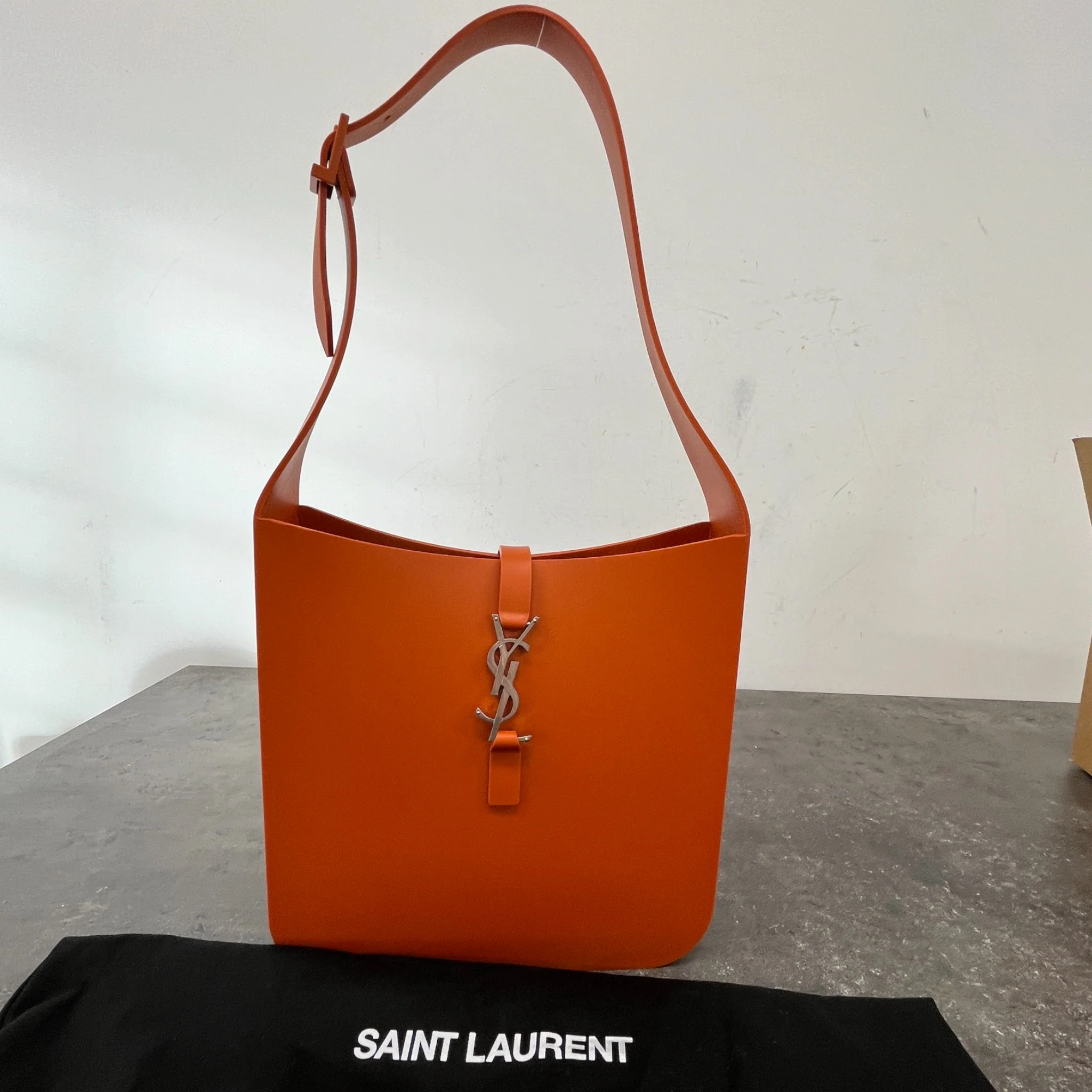 Women's Le 5 A 7 Hobo Small Handbag Orange - Image 13