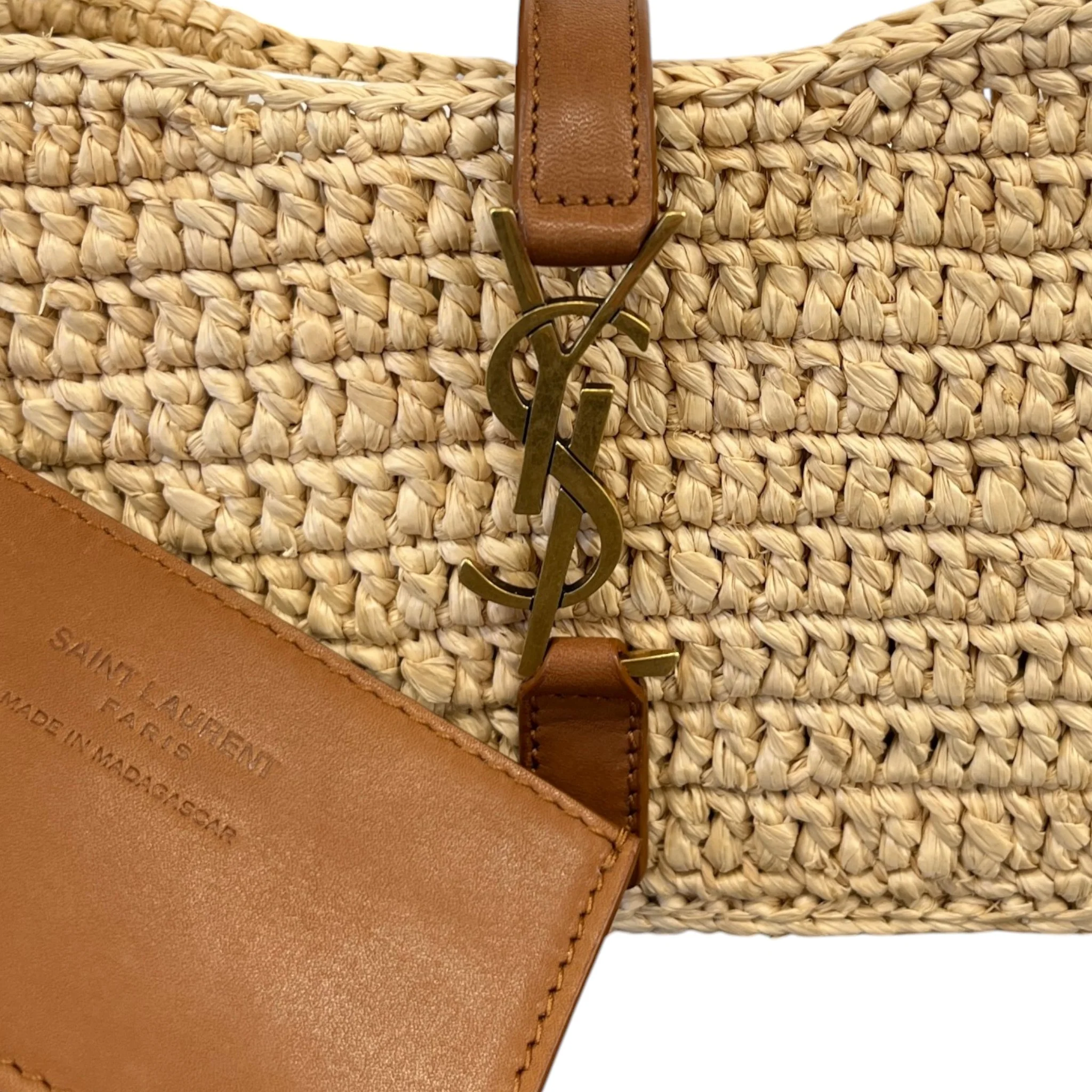 Women's Le 5 À 7 Raffia Shoulder Bag Beige - Image 11