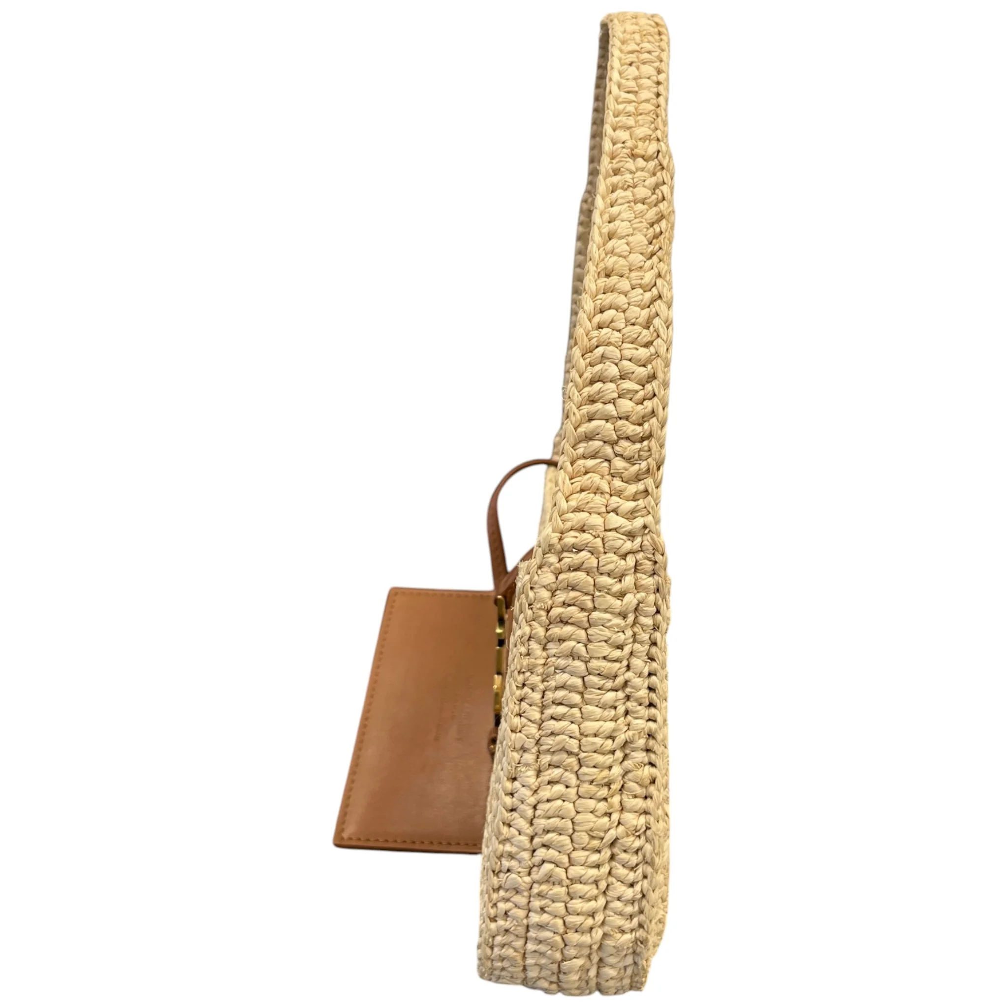 Women's Le 5 À 7 Raffia Shoulder Bag Beige - Image 6