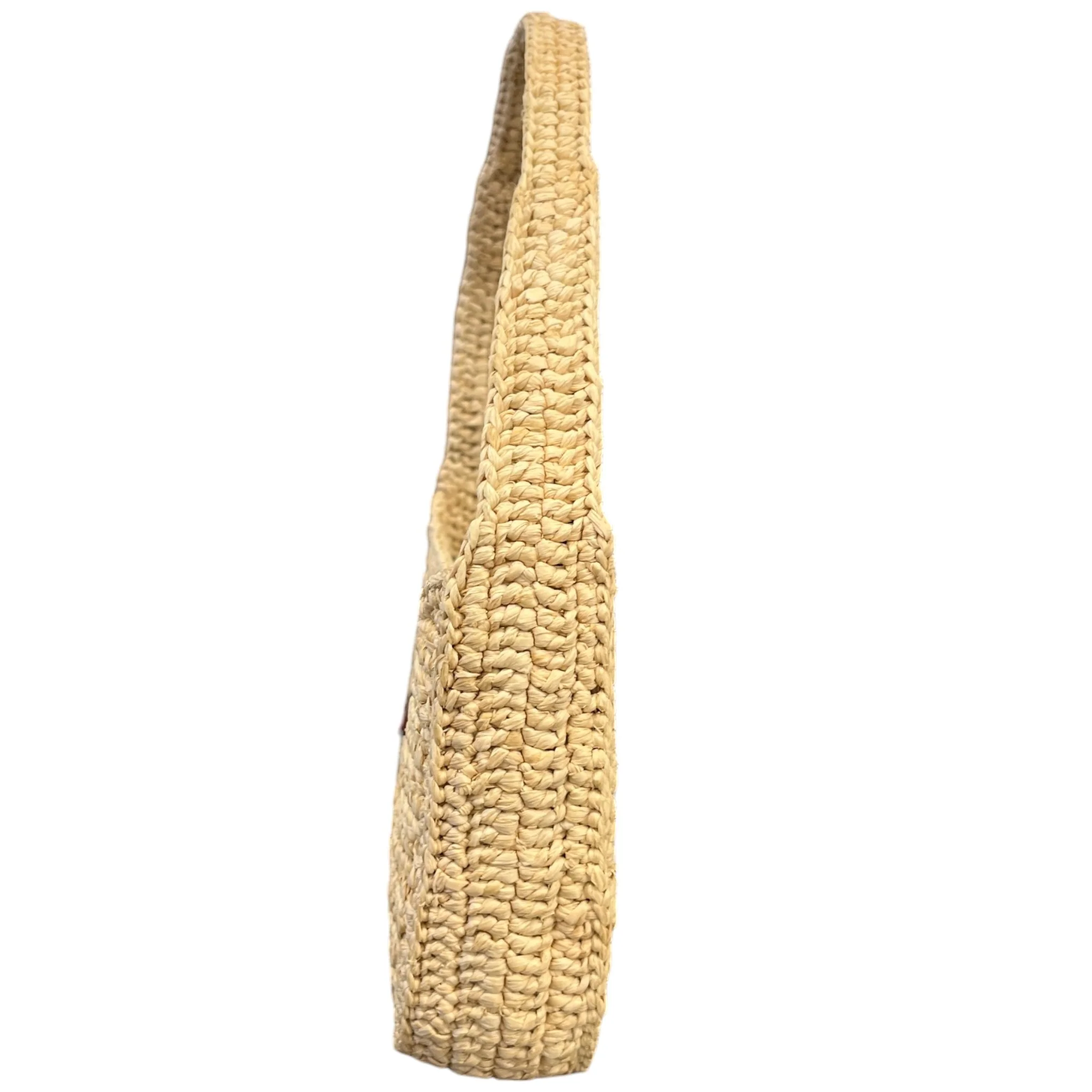 Women's Le 5 À 7 Raffia Shoulder Bag Beige - Image 7