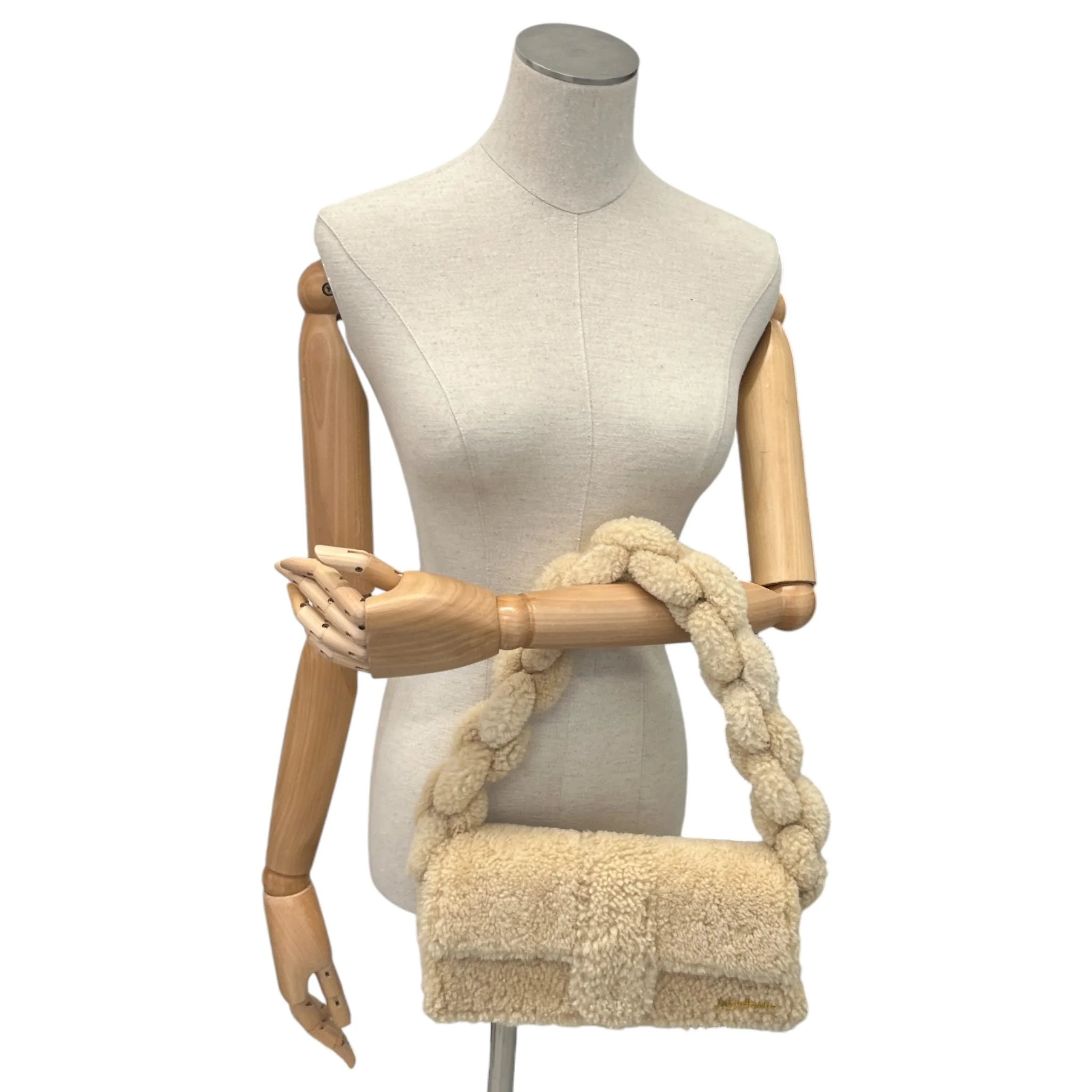 Women's Le Bambidou Shearling Bag Beige - Image 2