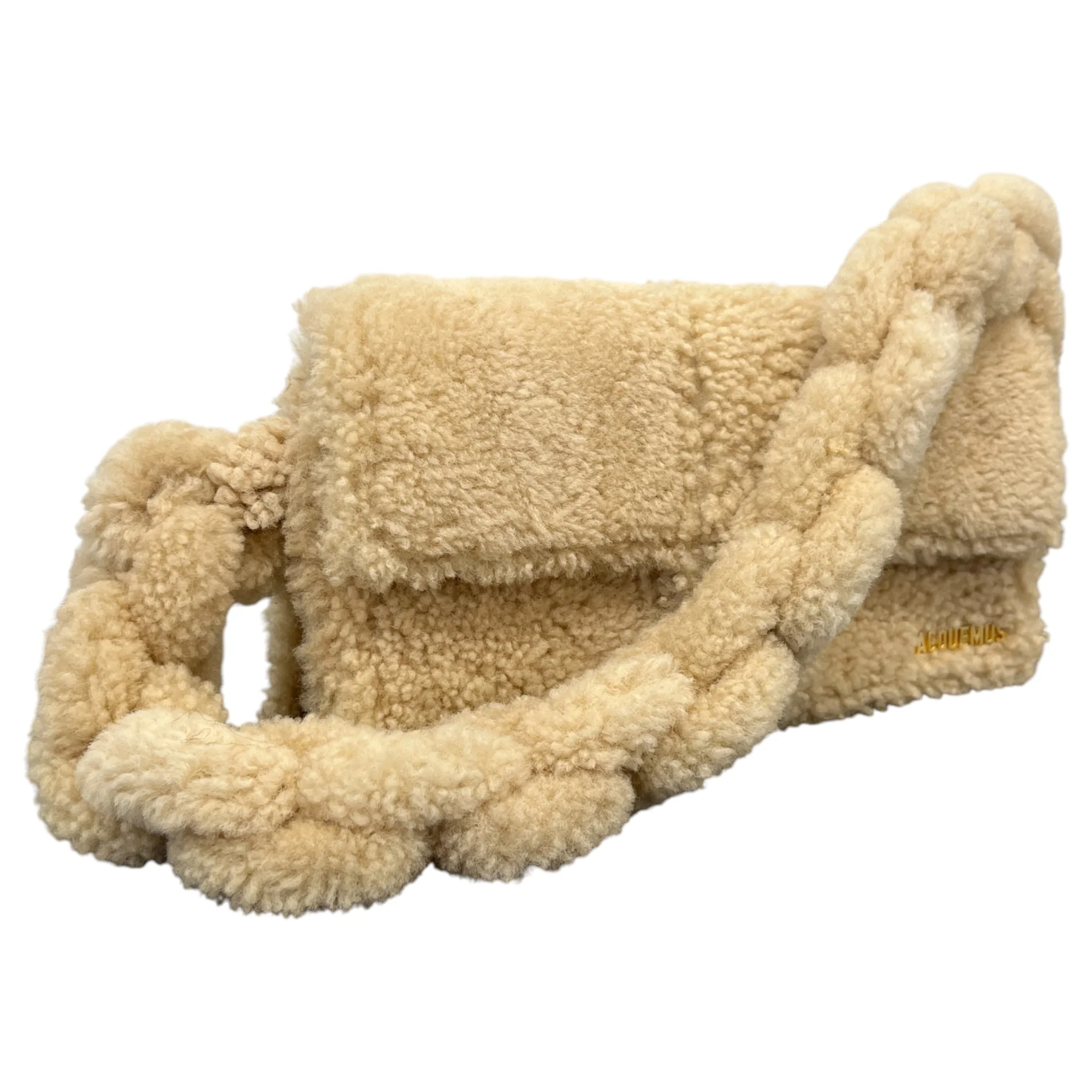 Women's Le Bambidou Shearling Bag Beige - Image 5