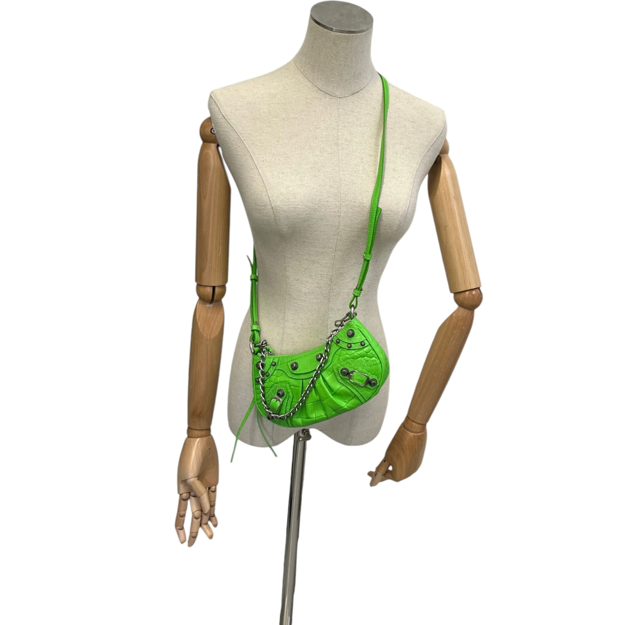 Women's Le Cagole Mini Bag Green - Image 2