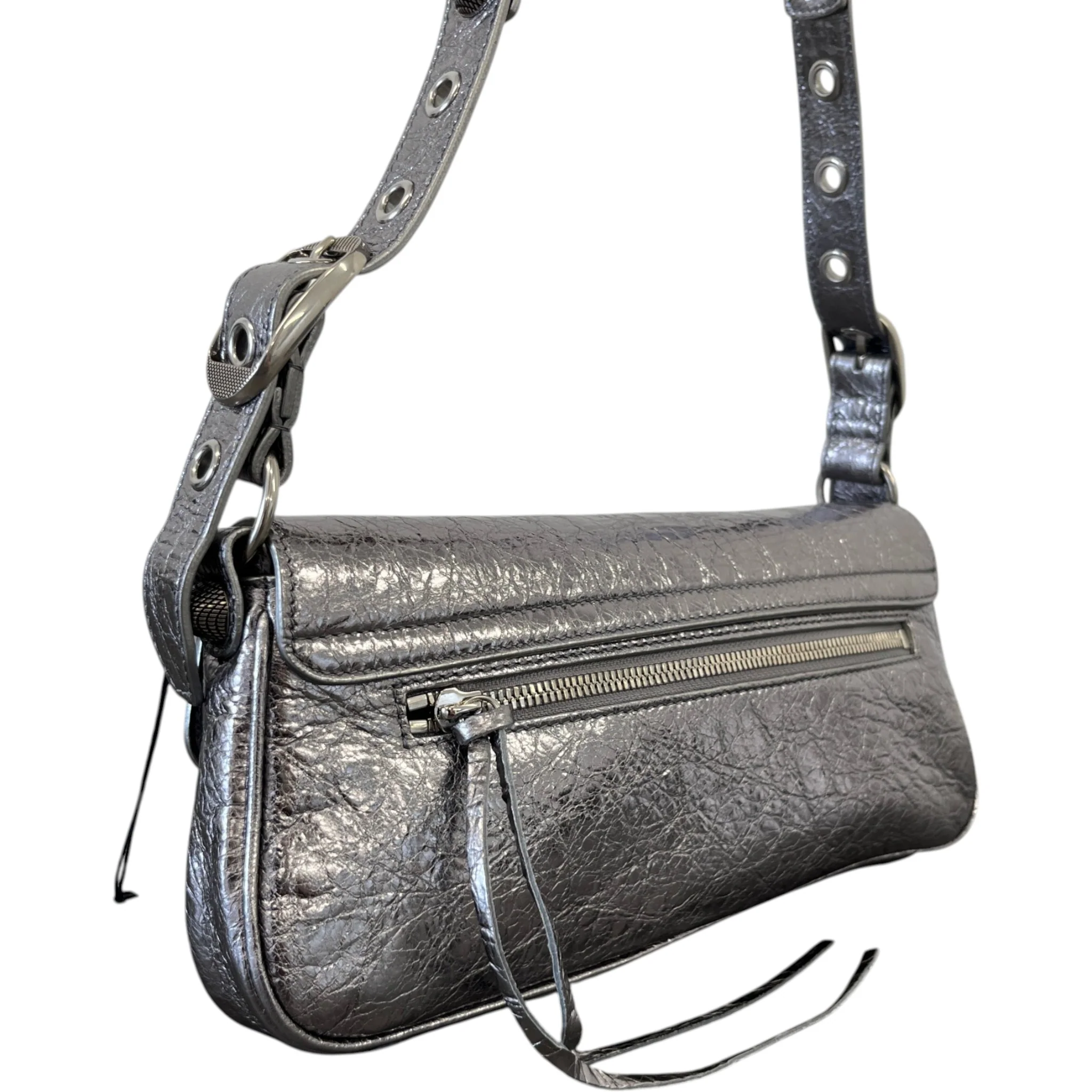 Women's Le Cagole Sling Bag Silver - Image 8