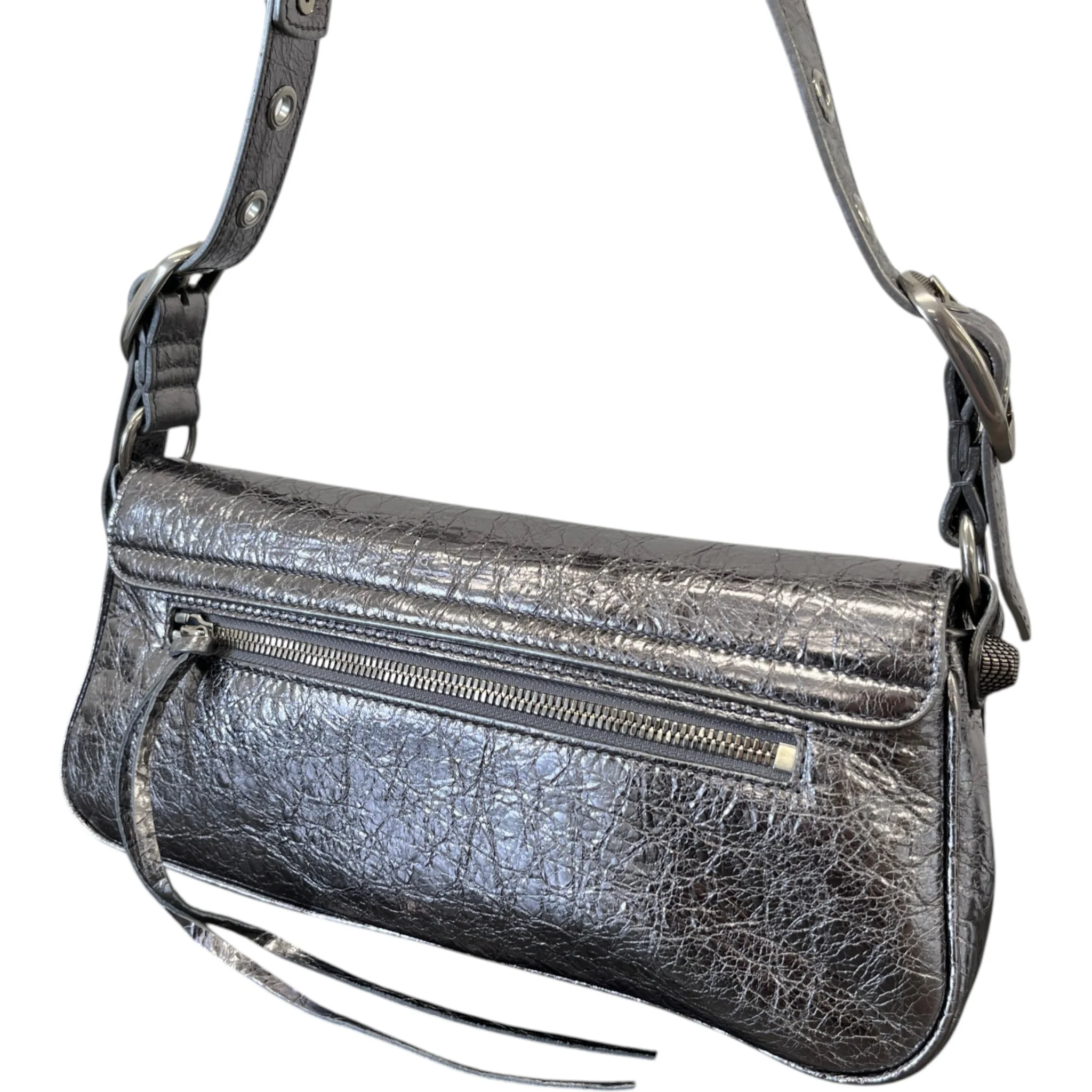 Women's Le Cagole Sling Bag Silver - Image 9