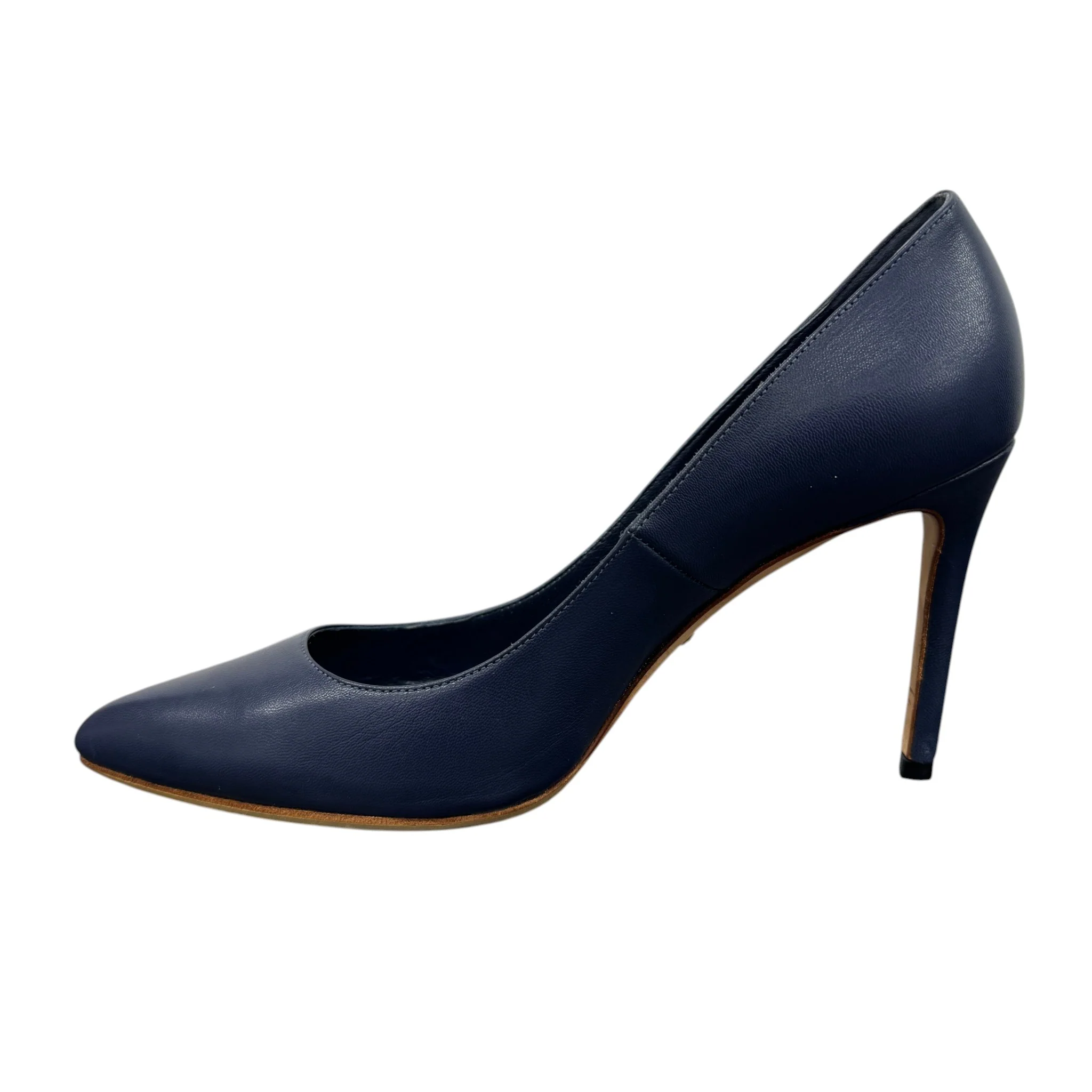 Women's Leather Pointed Heels Blue Size EU 37.5 / UK 4.5 - Image 2