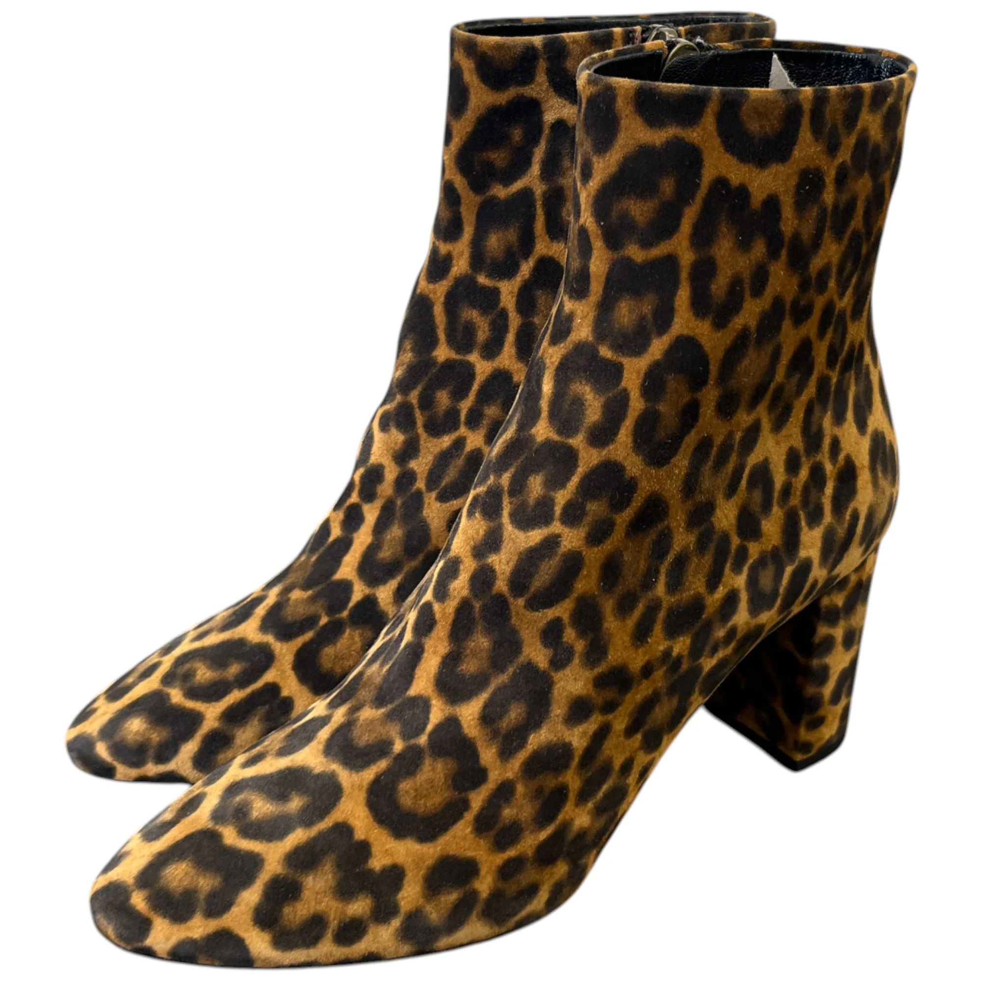 Women's Leopard Print Ankle Boots Black Size EU 37.5 / UK 4.5 - Image 9
