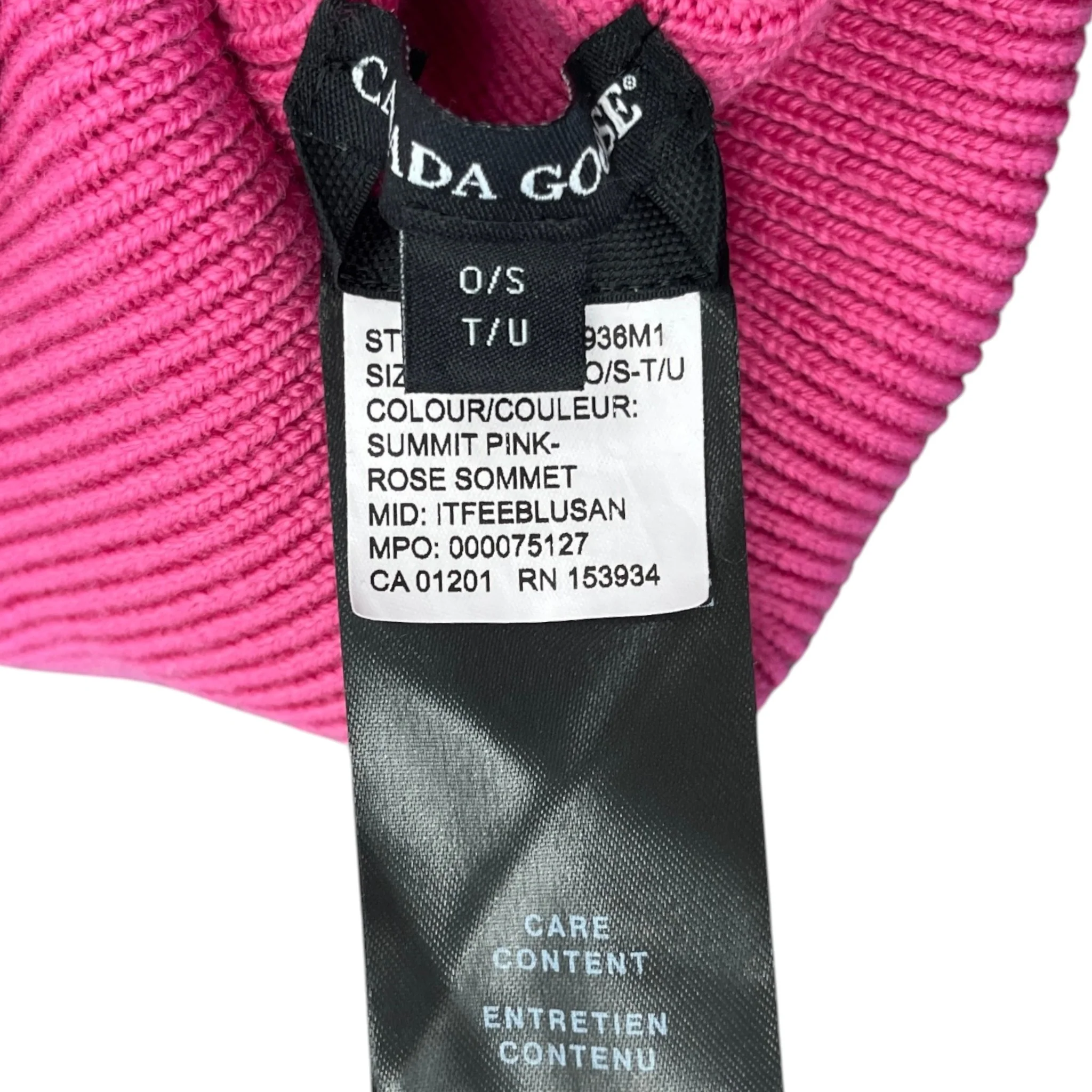 Women's Logo Beanie Hat Pink - Image 7