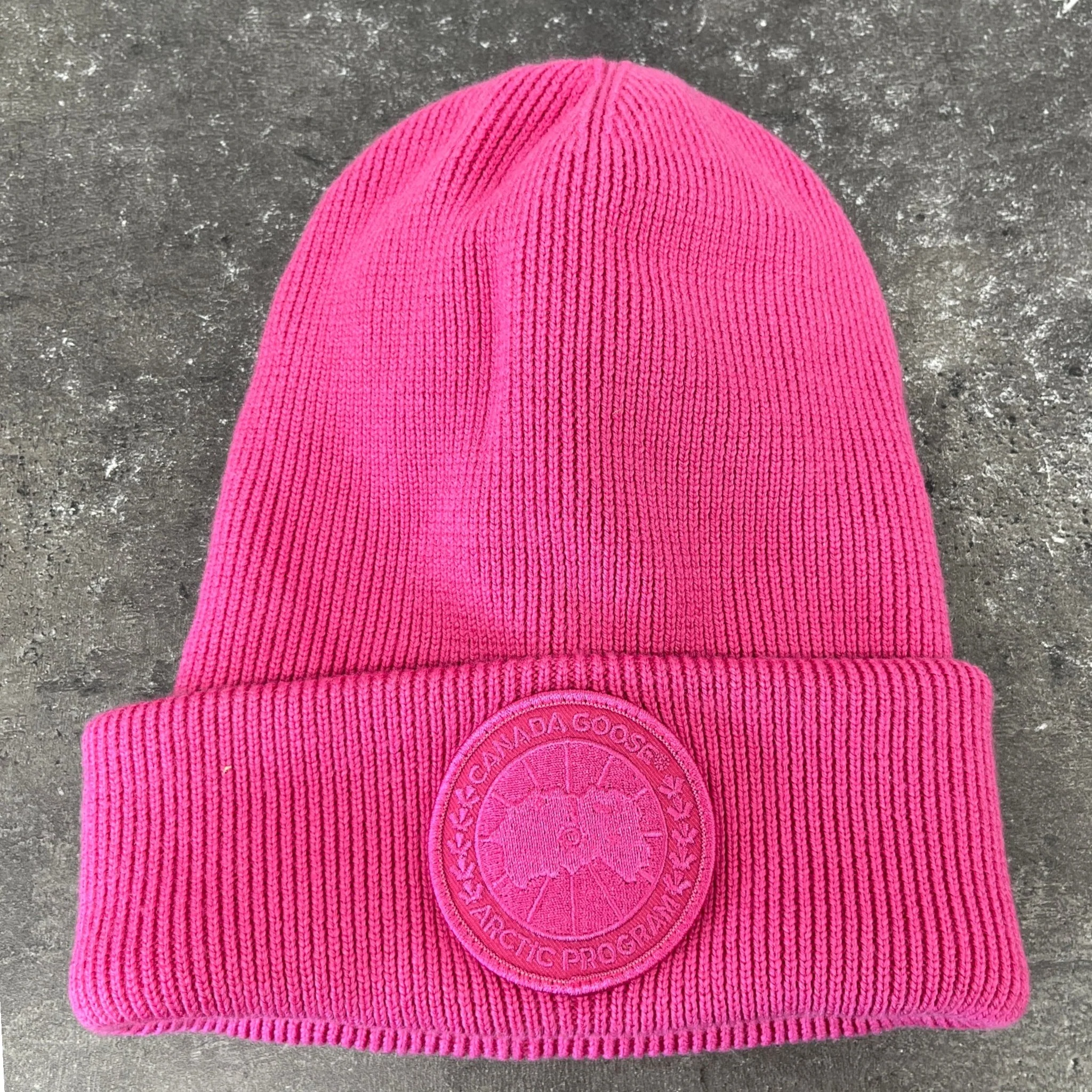 Women's Logo Beanie Hat Pink - Image 8