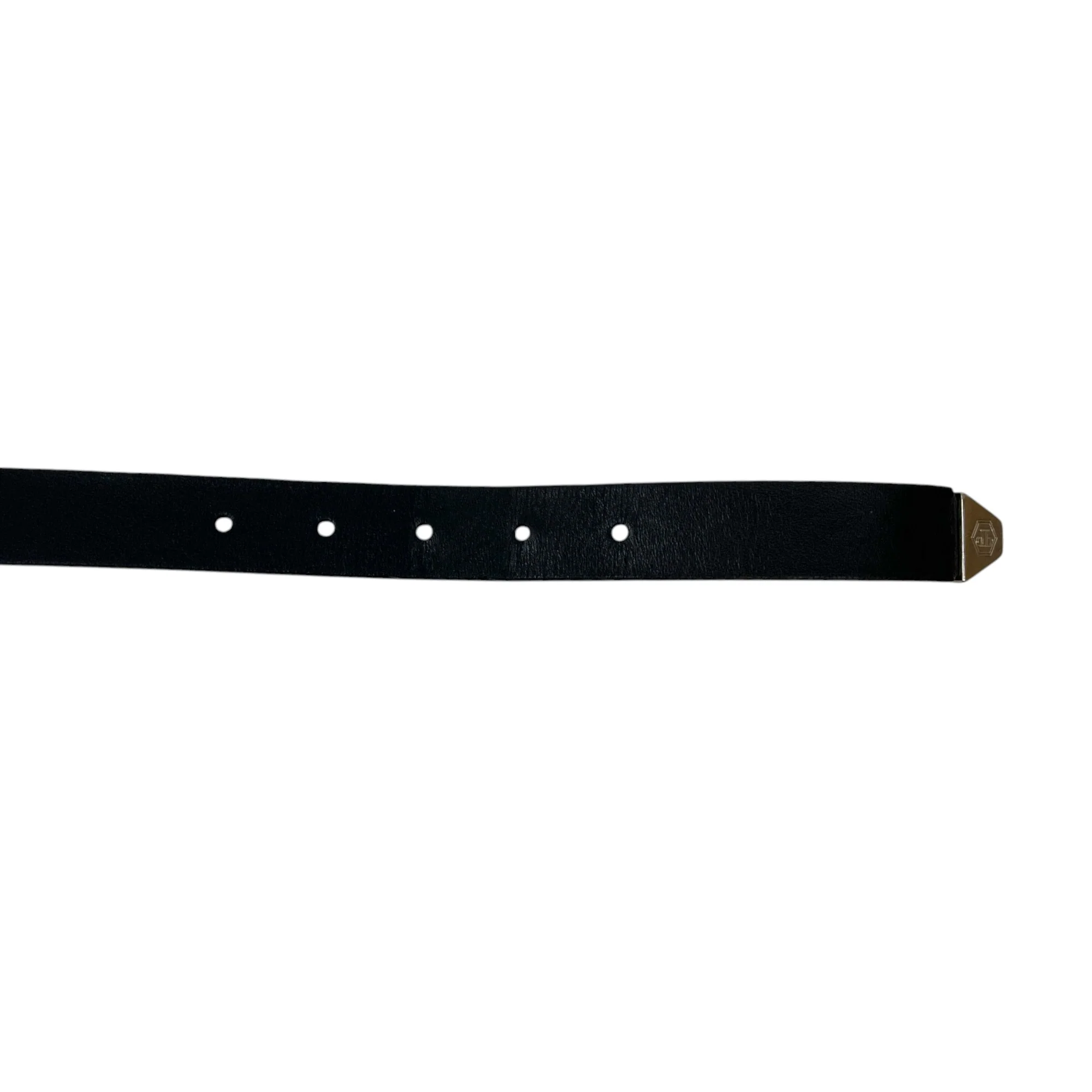 Women's Logo Belt Black Size 75CM / UK 6 - Image 8