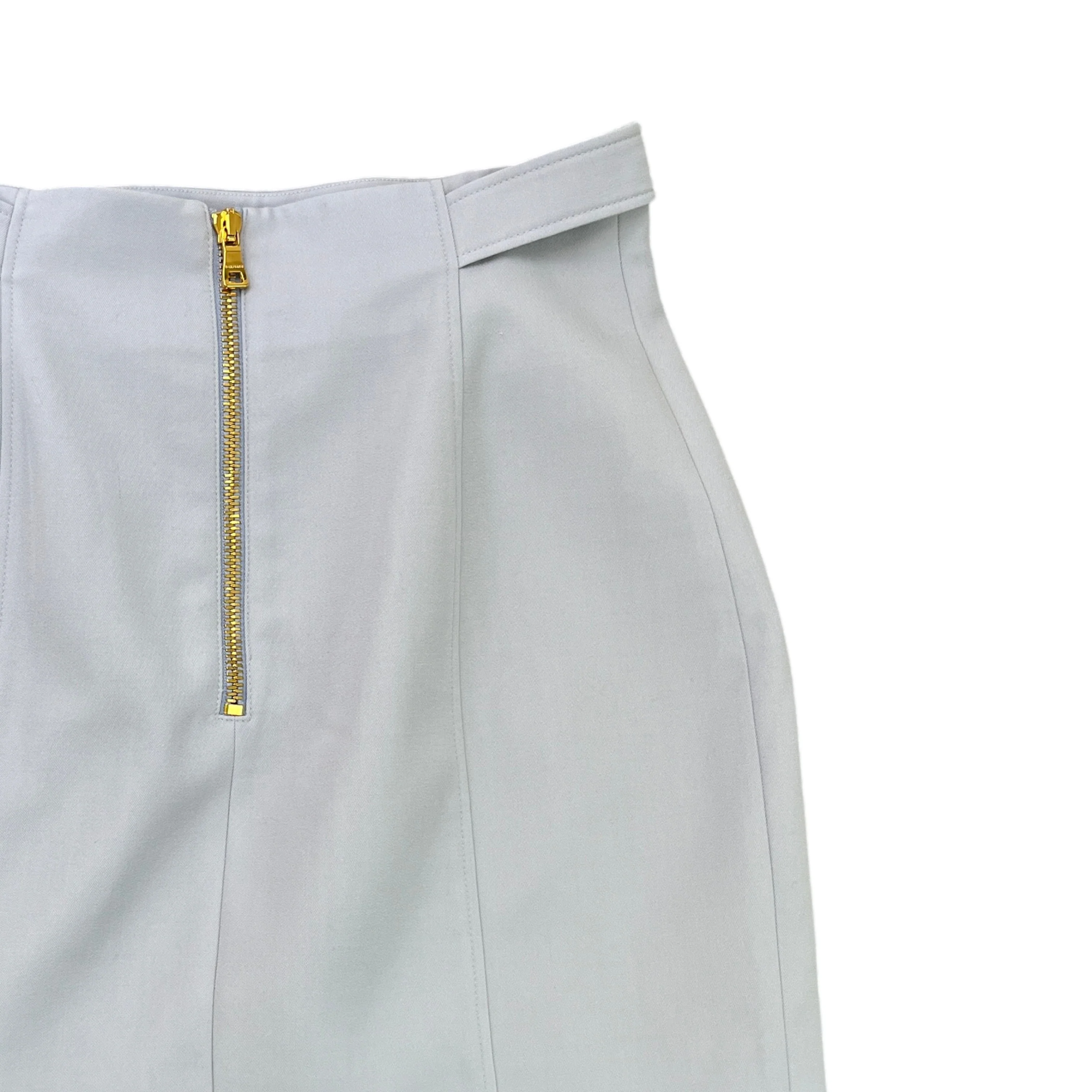Women's Logo Buttons Skirts Blue Size UK10 - Image 4