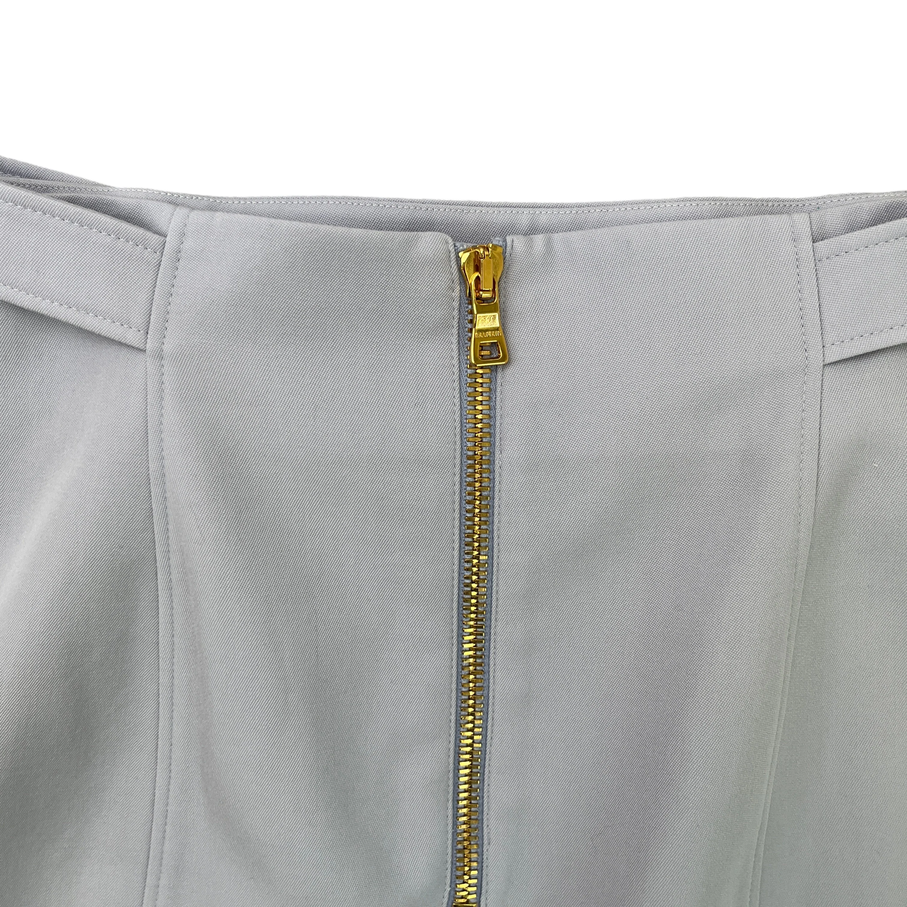 Women's Logo Buttons Skirts Blue Size UK10 - Image 6