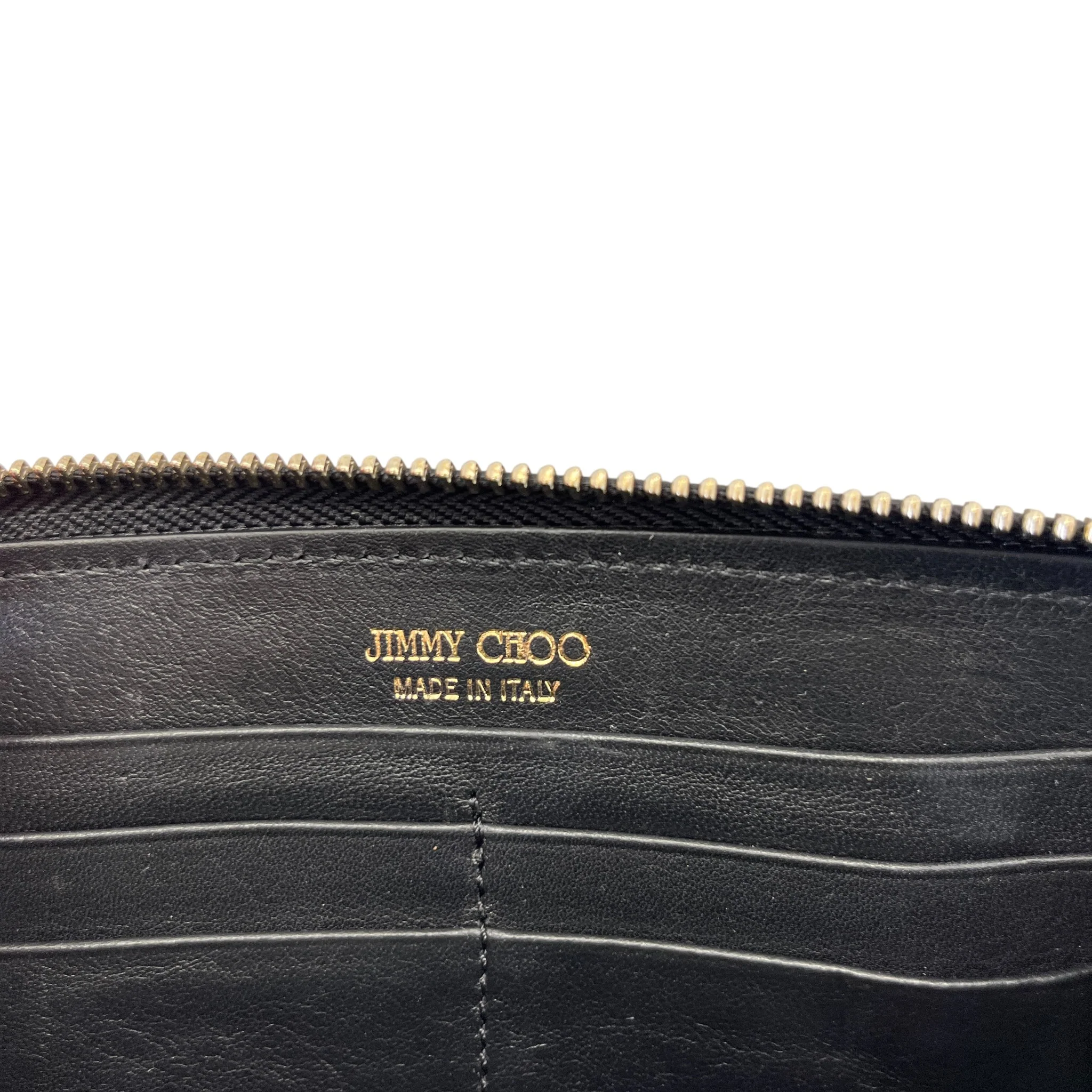 Women's Logo Crocodile Embossed Wallet Black - Image 9