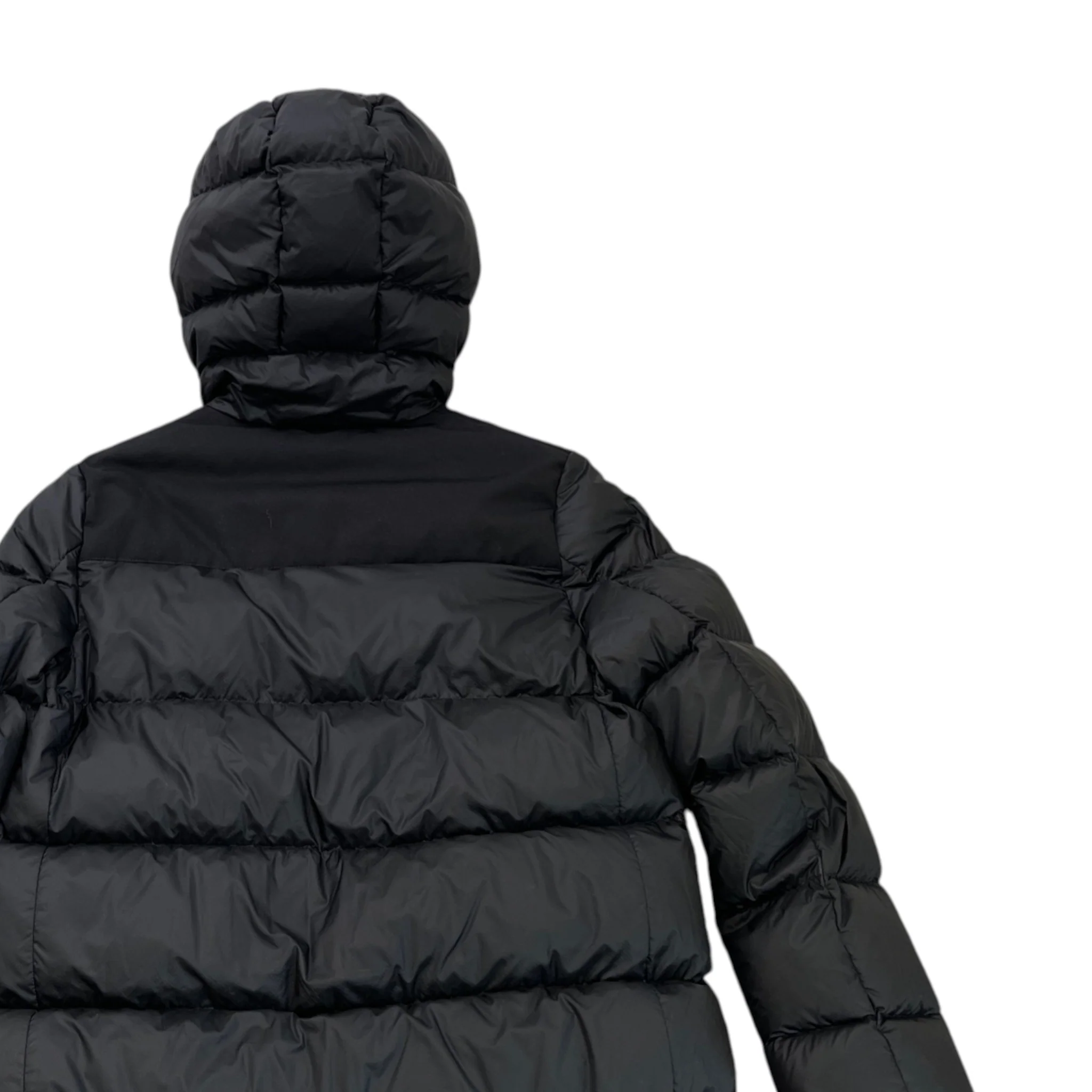 Women's Logo Patch Down Jacket Black Size S - Image 4