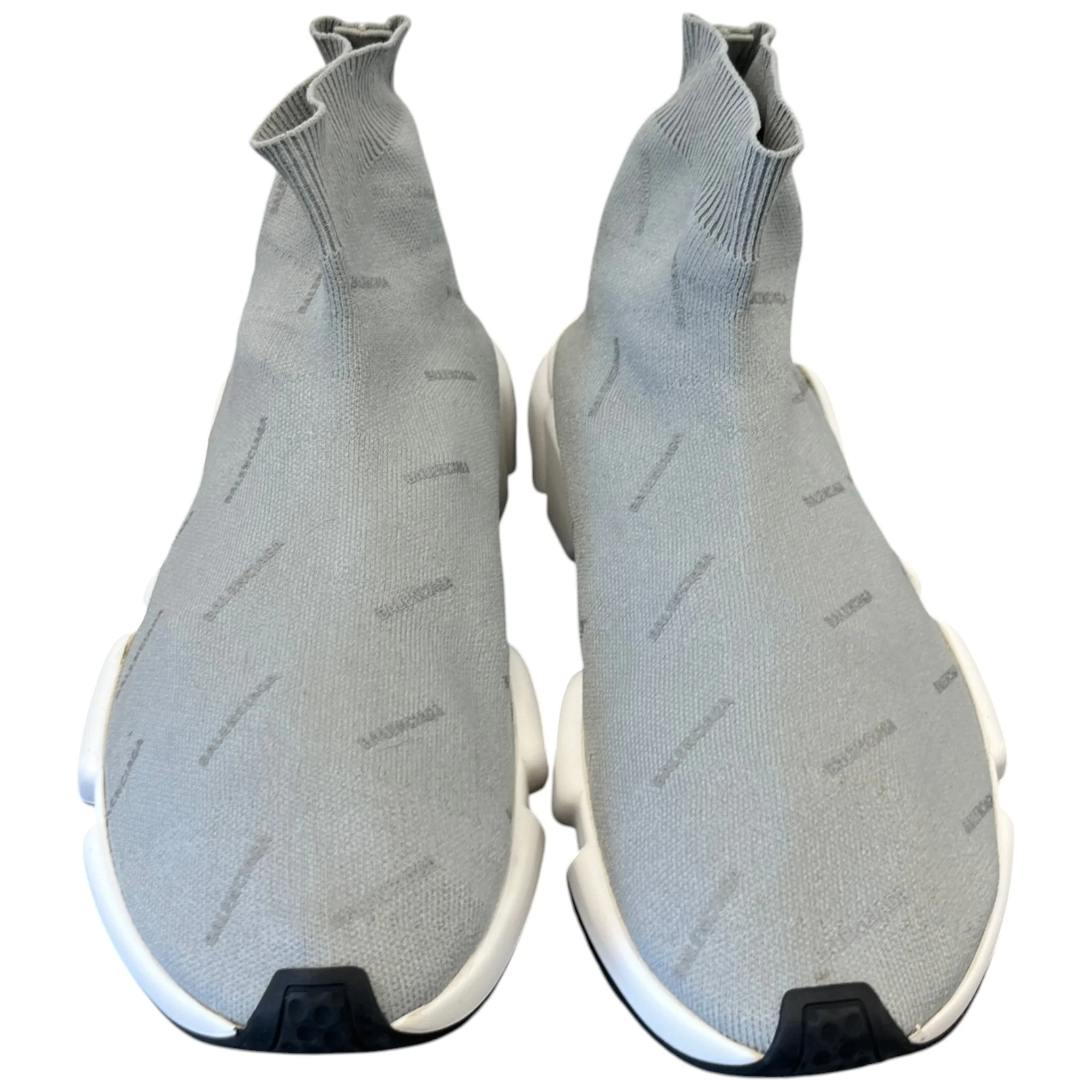 Women's Logo Print Speed Socks High Trainers Grey Size EU 39 / UK 6 - Image 6