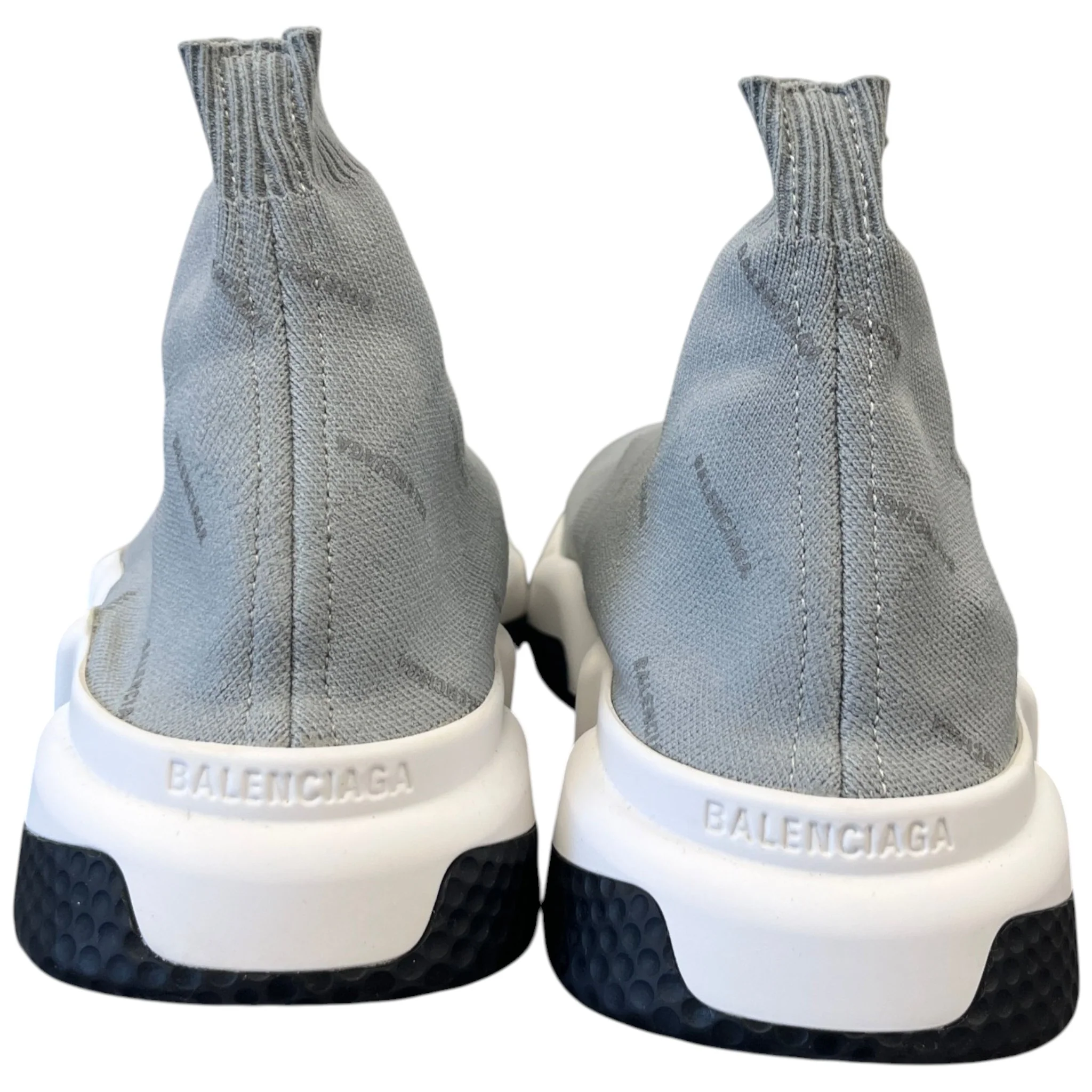 Women's Logo Print Speed Socks High Trainers Grey Size EU 39 / UK 6 - Image 7