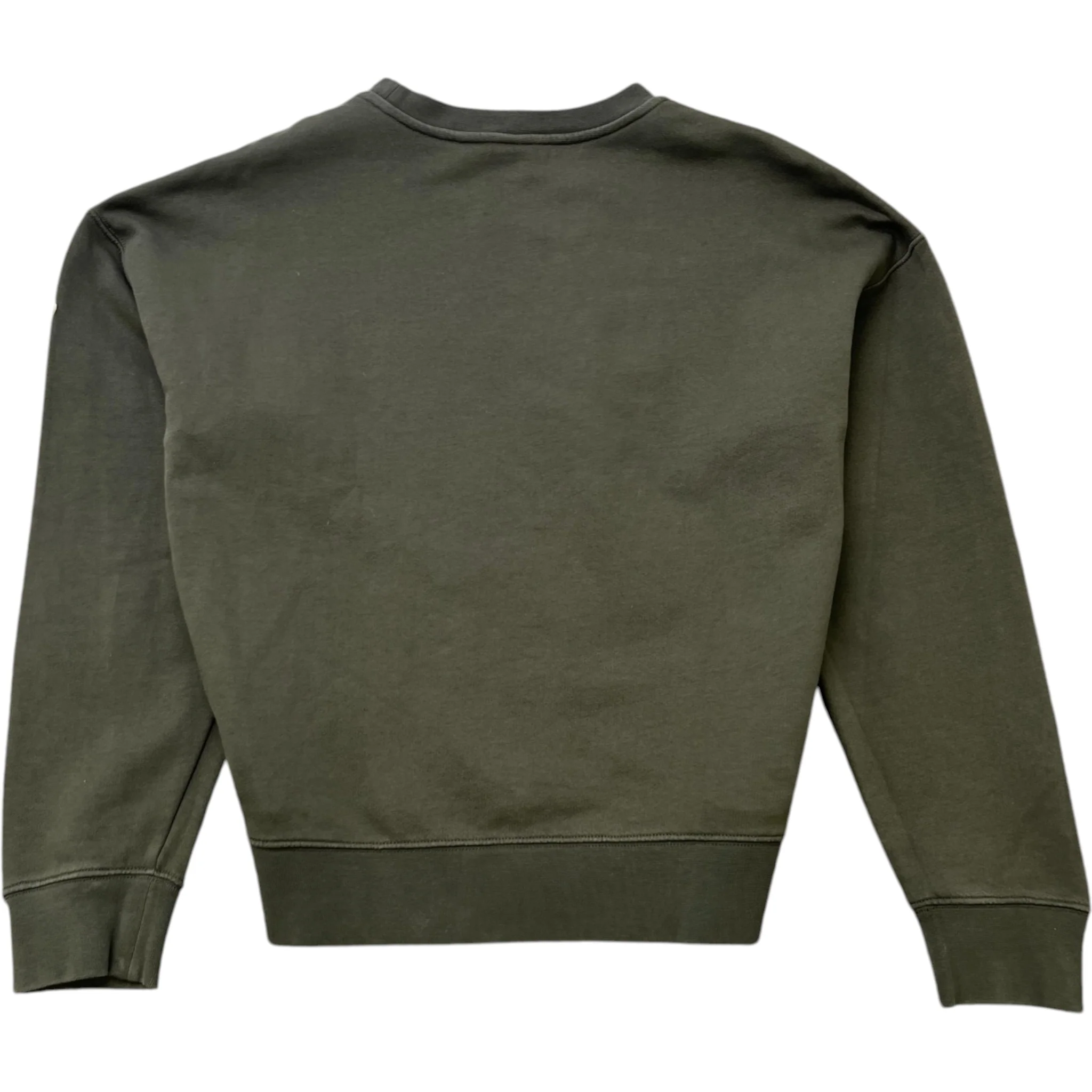 Women's Logo Print Sweatshirt Khaki Size S - Image 2