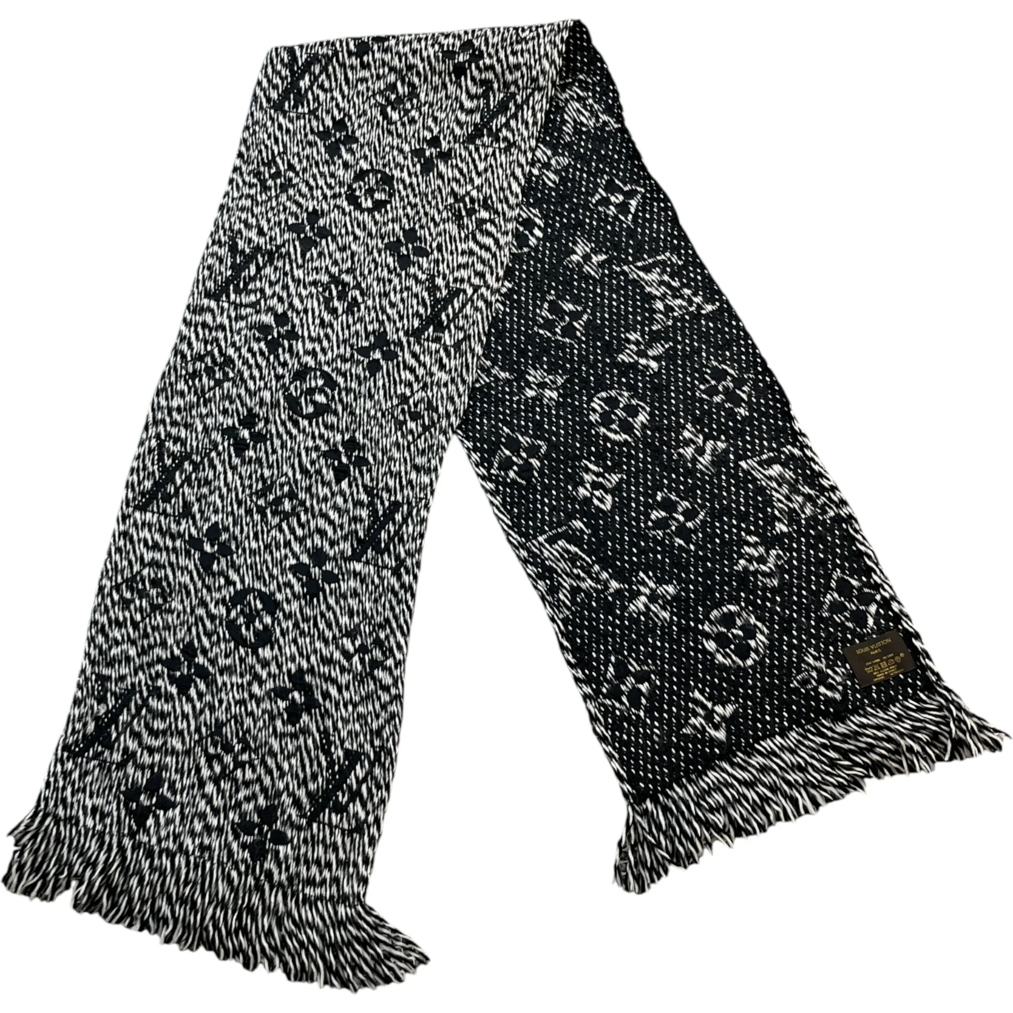Women's Logomania Scarf Black - Image 3
