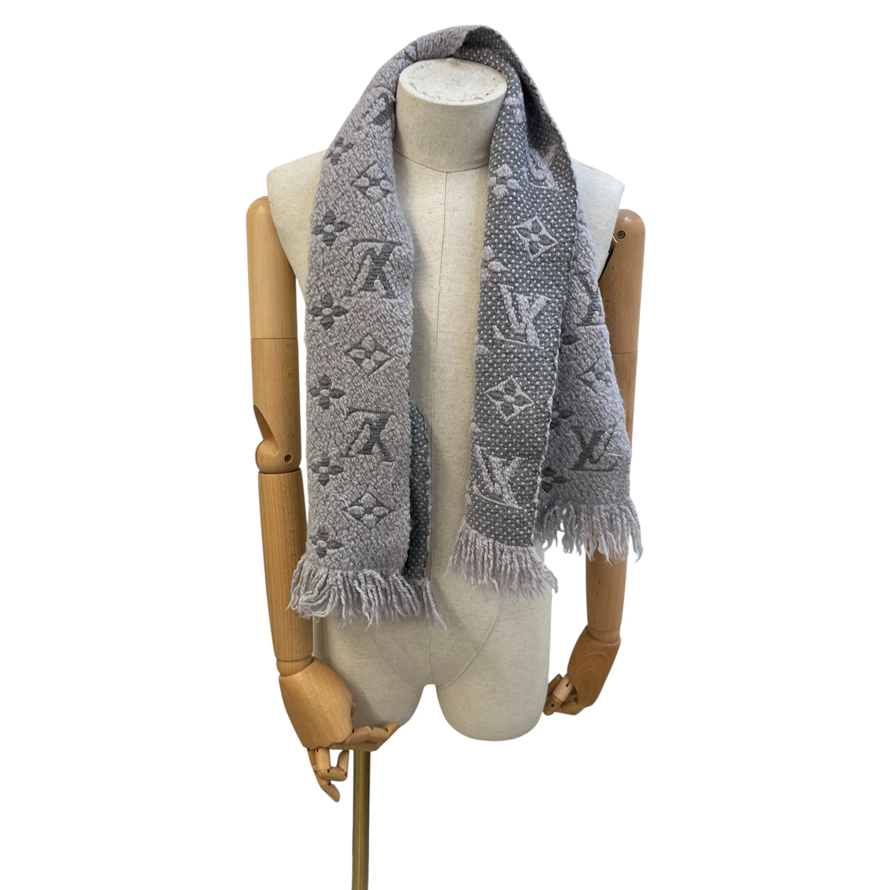 Women's Logomania Scarf Grey - Image 2