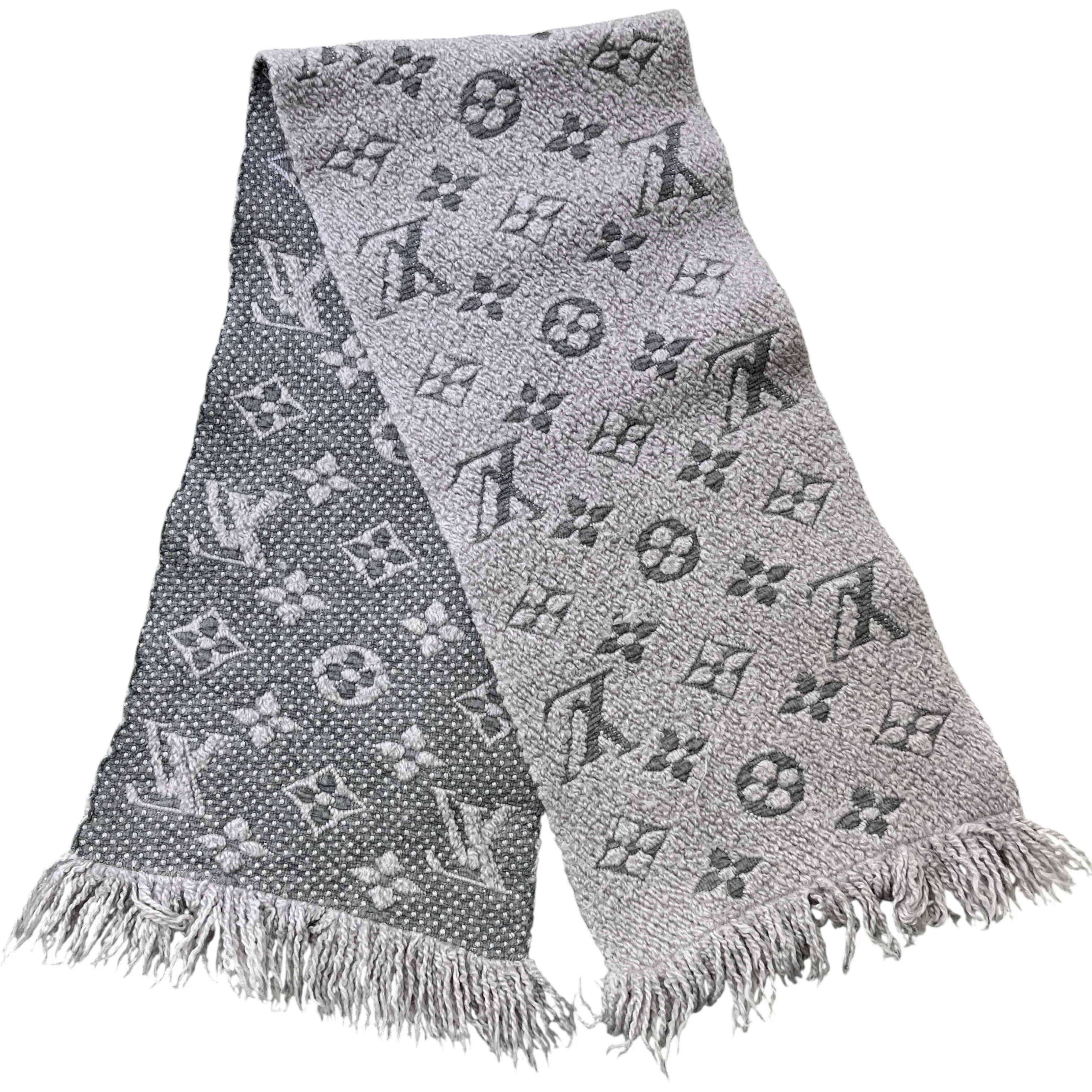 Women's Logomania Scarf Grey - Image 3