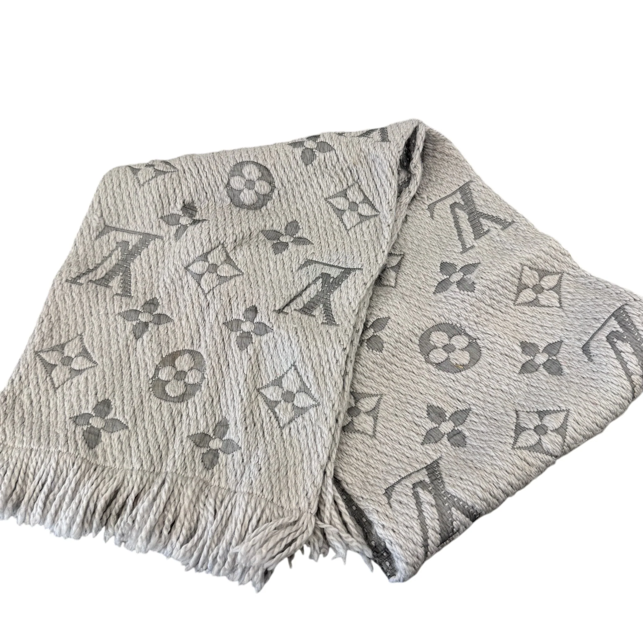 Women's Logomania Scarf Grey - Image 9