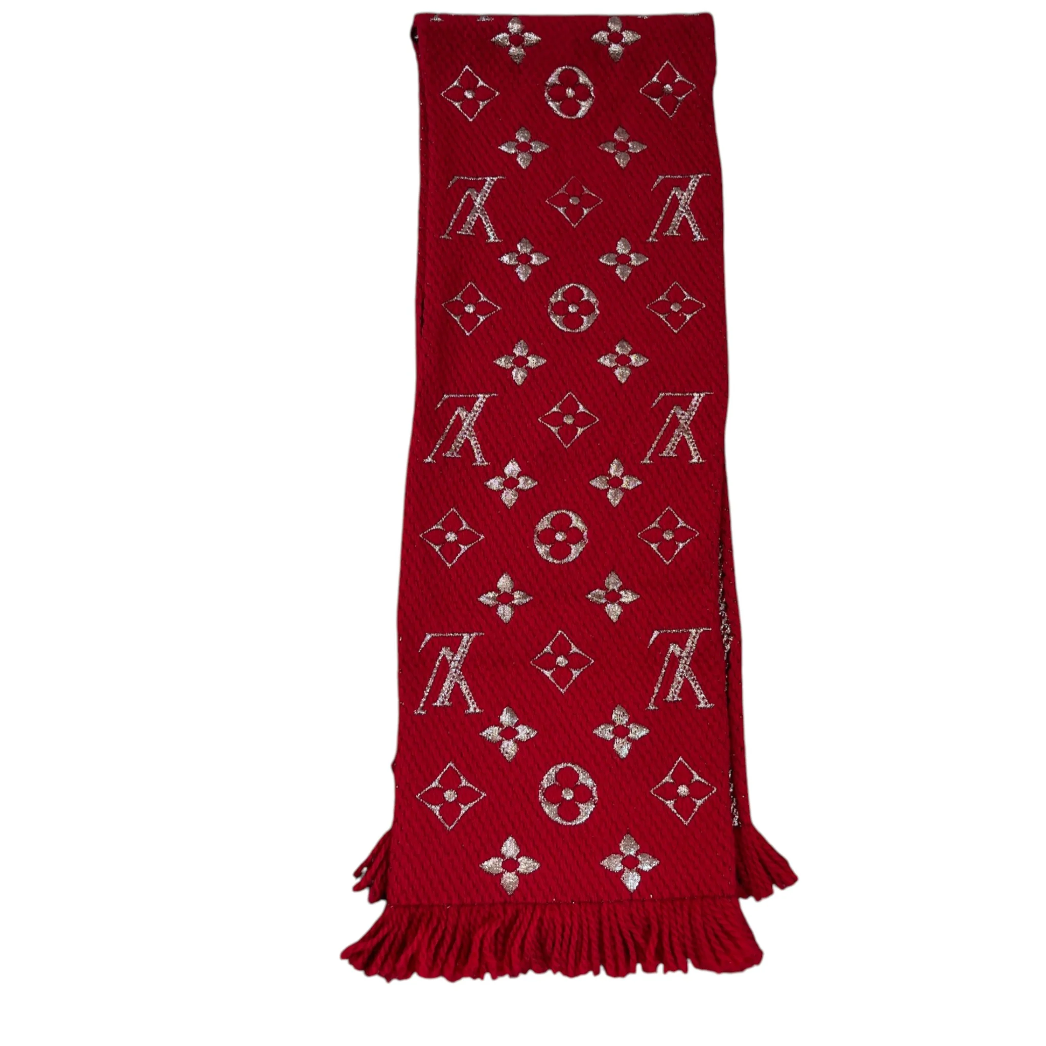 Women's Logomania Scarf Red - Image 3