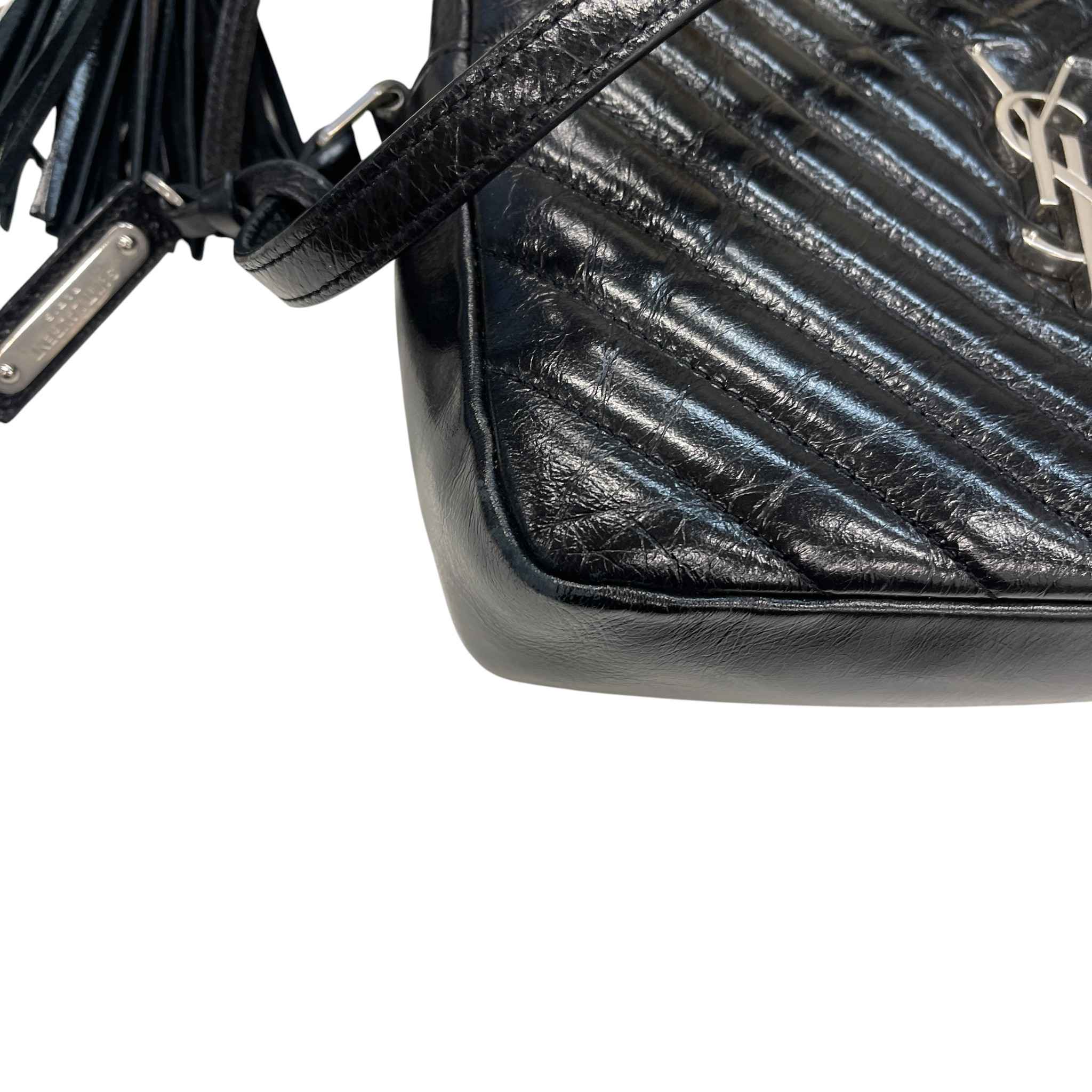 Women's Lou Matelasse Camera Handbag Black - Image 16