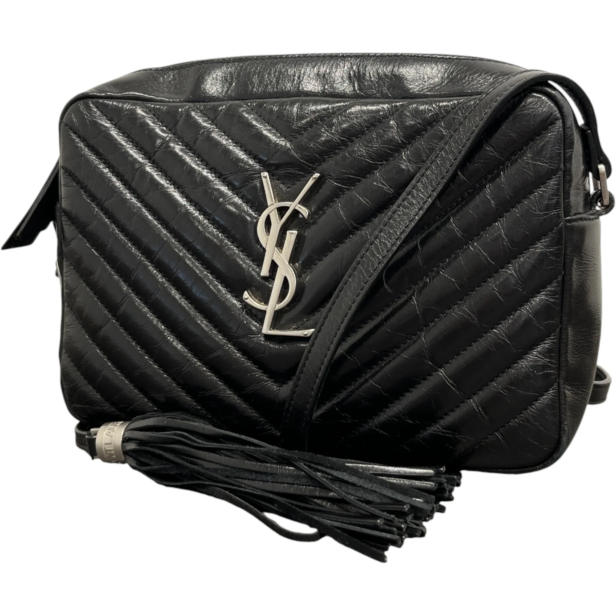 Women's Lou Matelasse Camera Handbag Black - Image 5