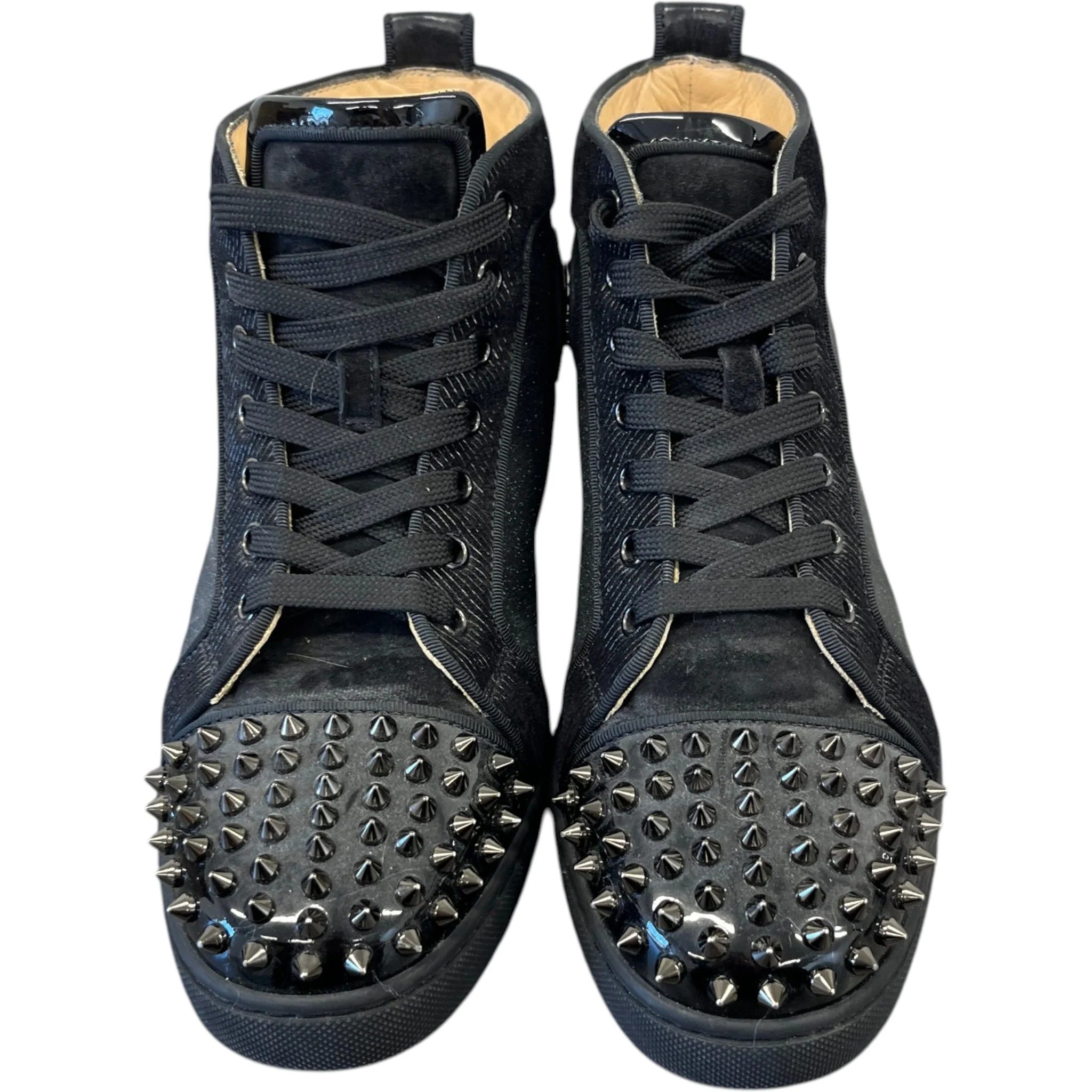 Women's Lou Spikes Glitter High Trainers Black Size EU 38.5 / UK 5.5 - Image 6