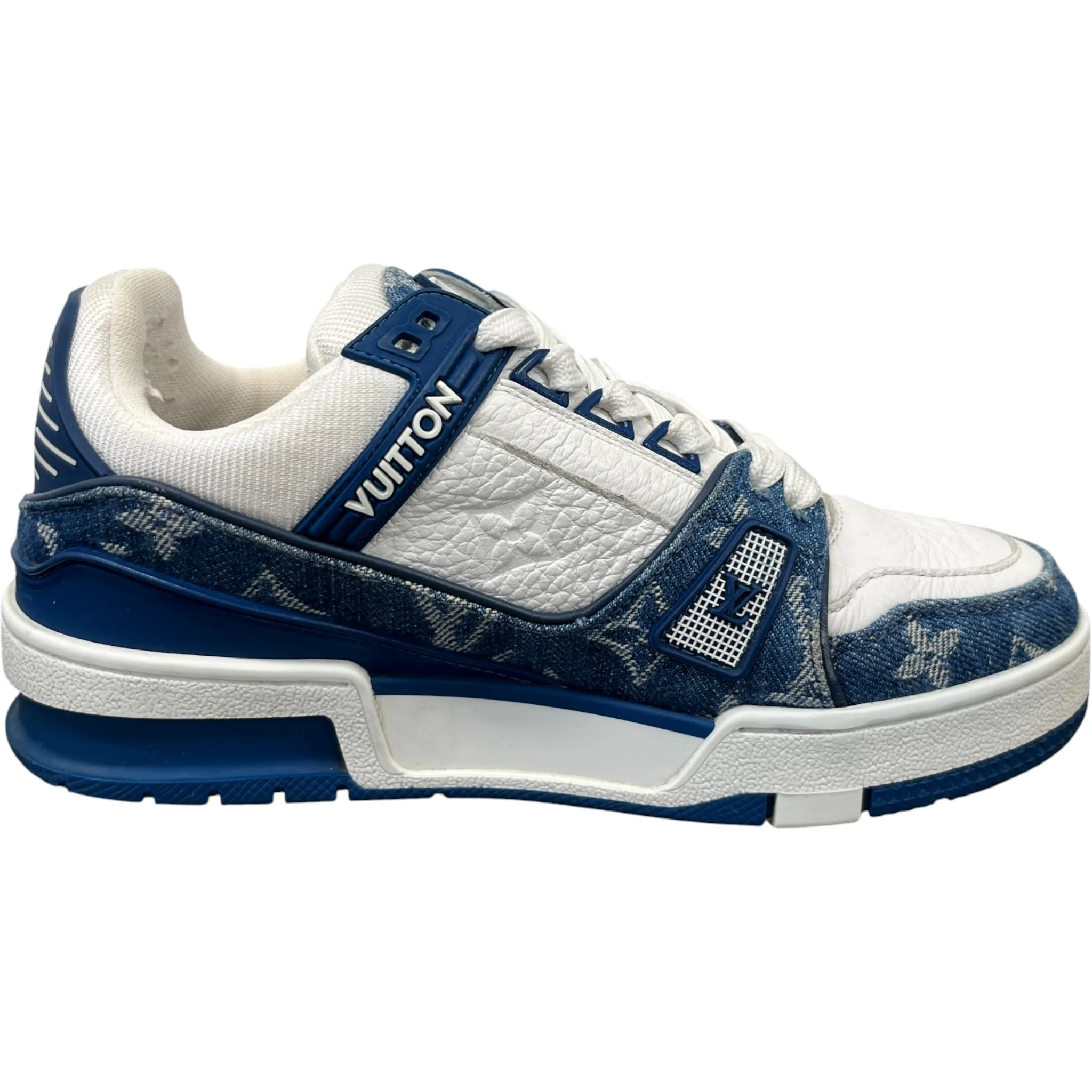 Women's Lv Denim Low Trainers Blue Size EU 35 / UK 2 - Image 4