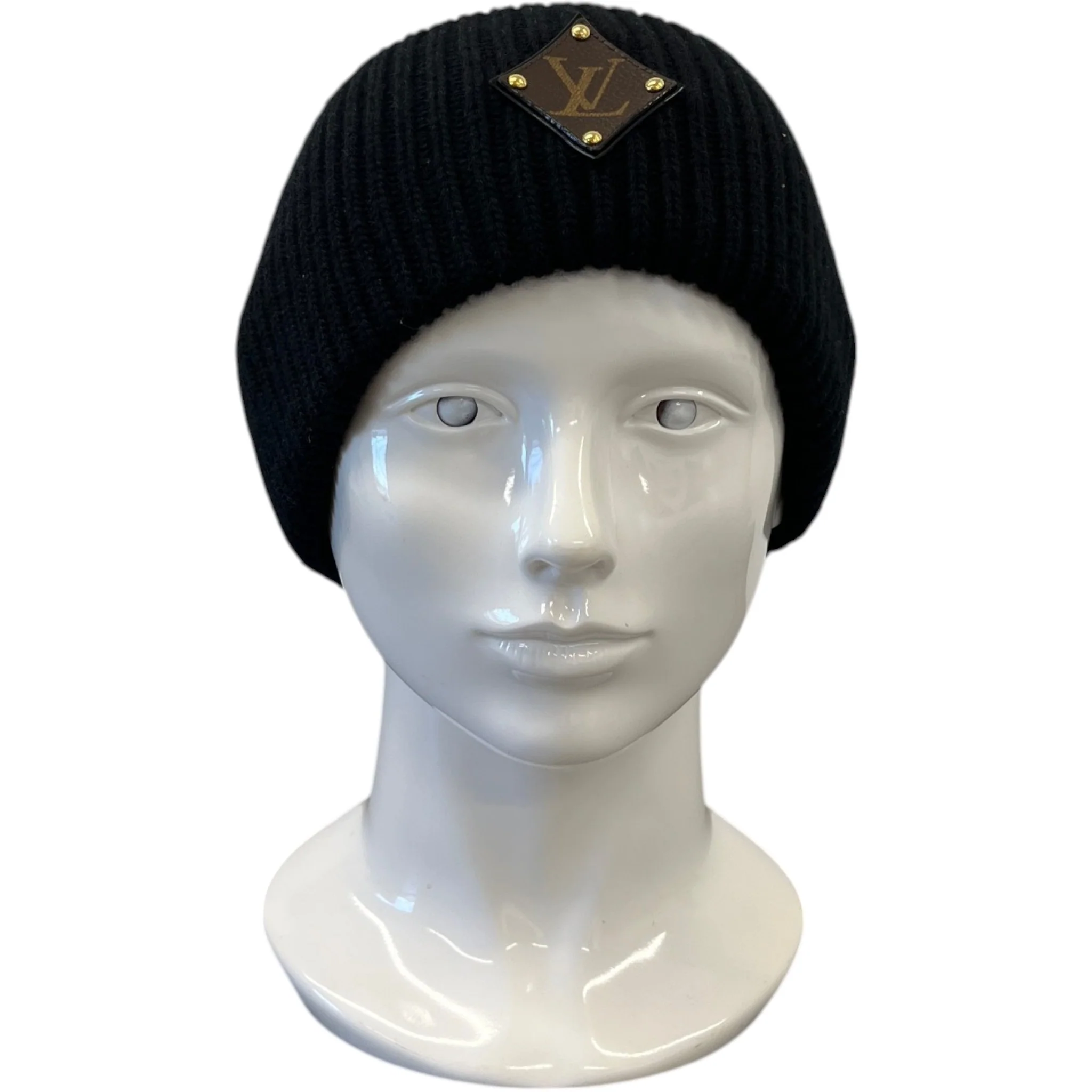 Women's Lv Initials Hat Black - Image 2