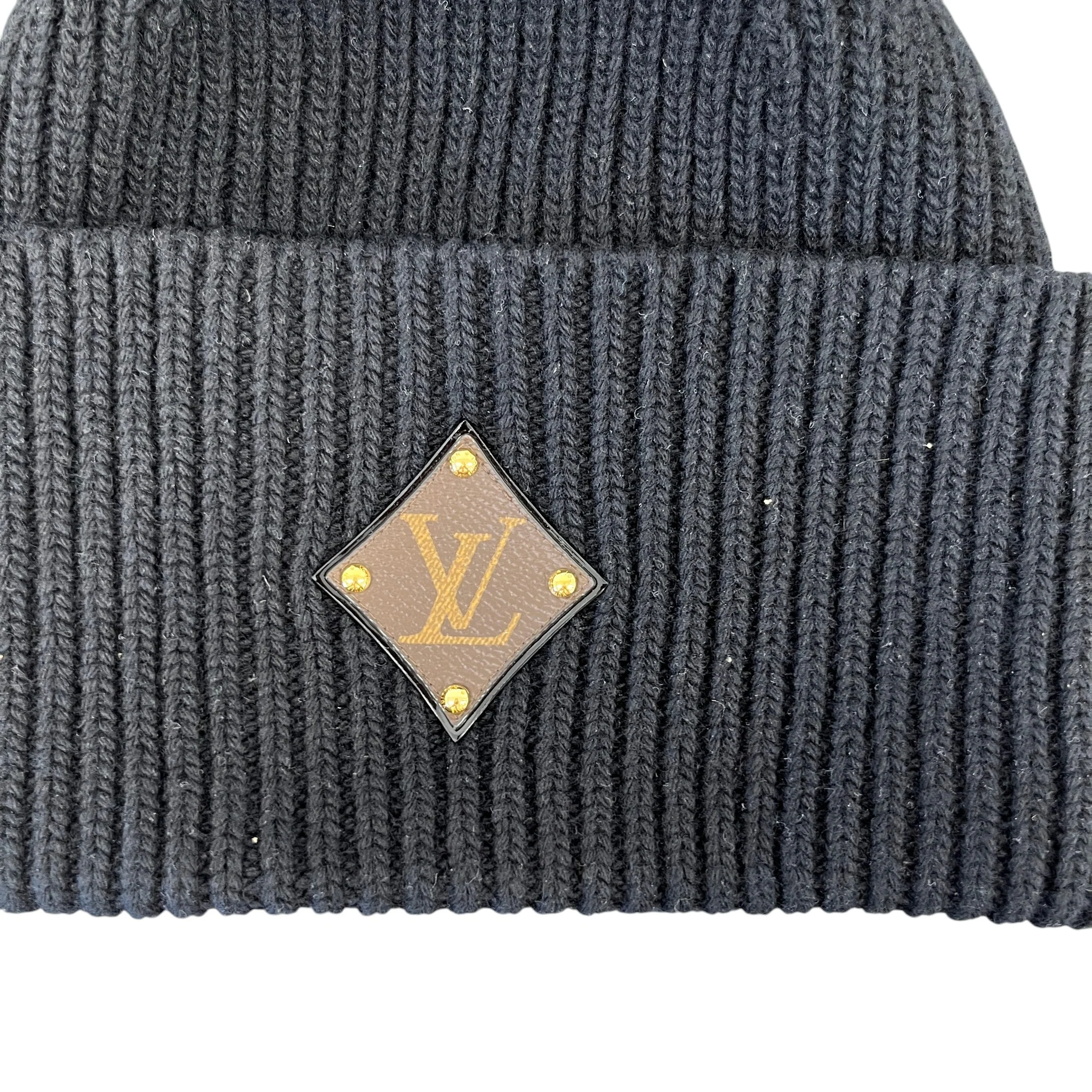 Women's Lv Initials Hat Black - Image 5