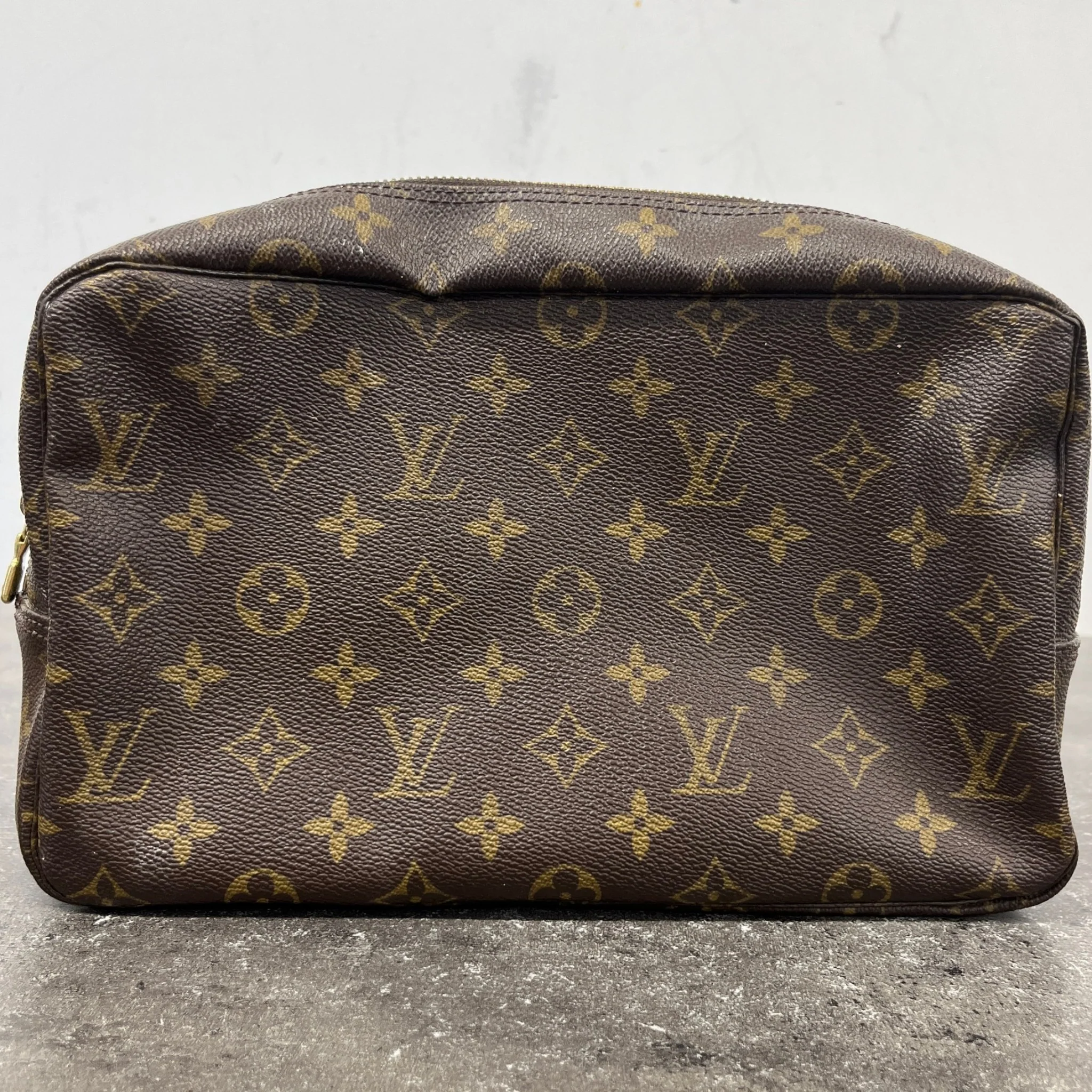 Women's M47522 Monogram Trousse Toilette 28 Pouch Brown - Image 12