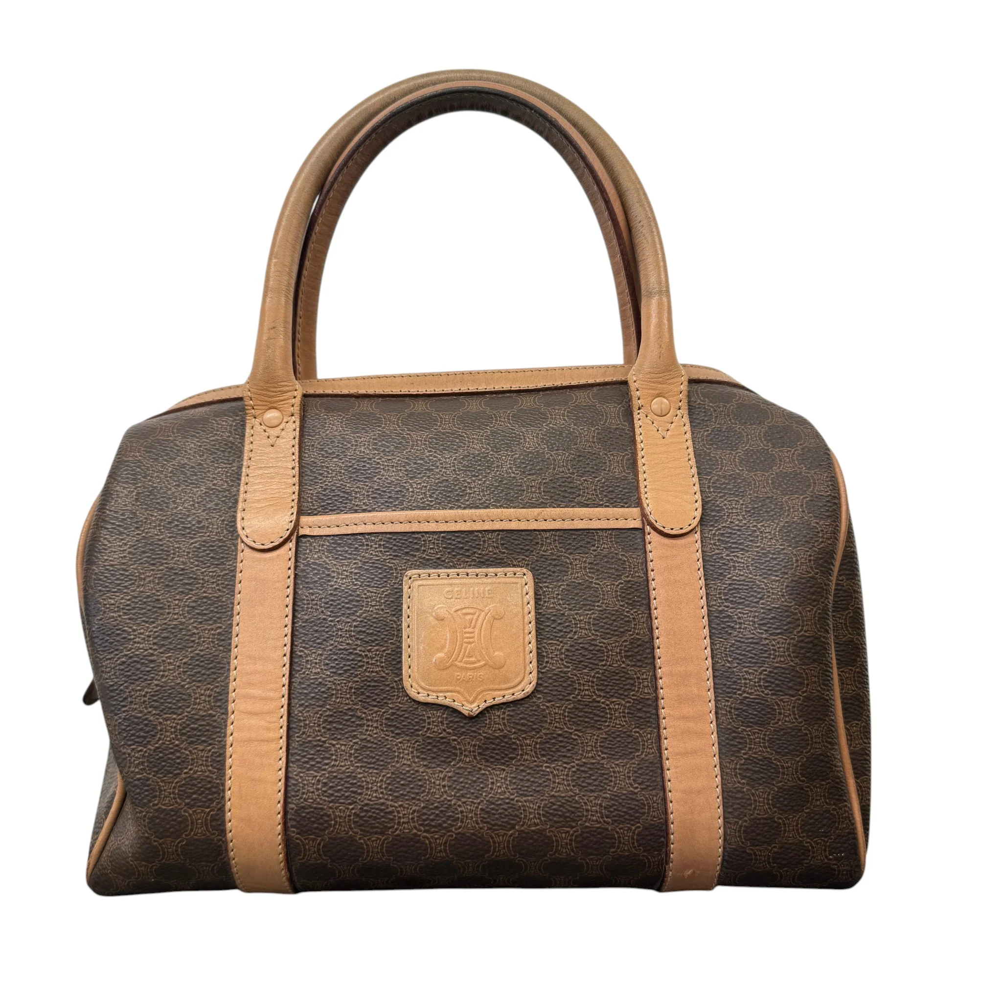 Women's Macadam Monogram Boston Handbag Brown