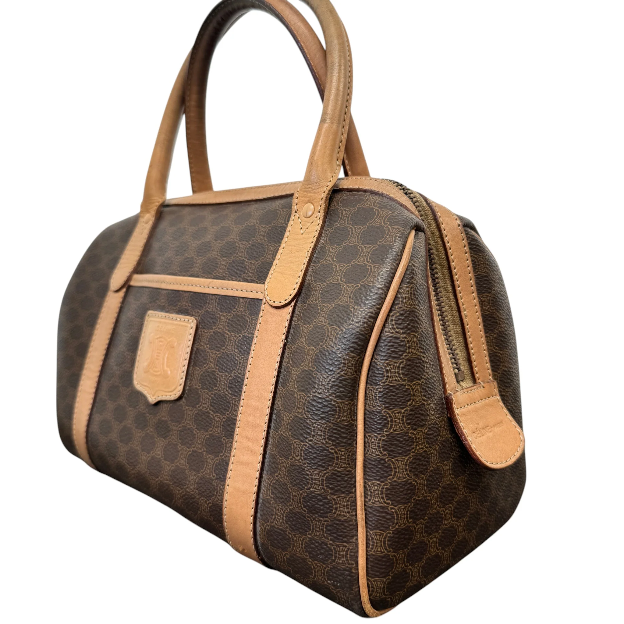 Women's Macadam Monogram Boston Handbag Brown - Image 3