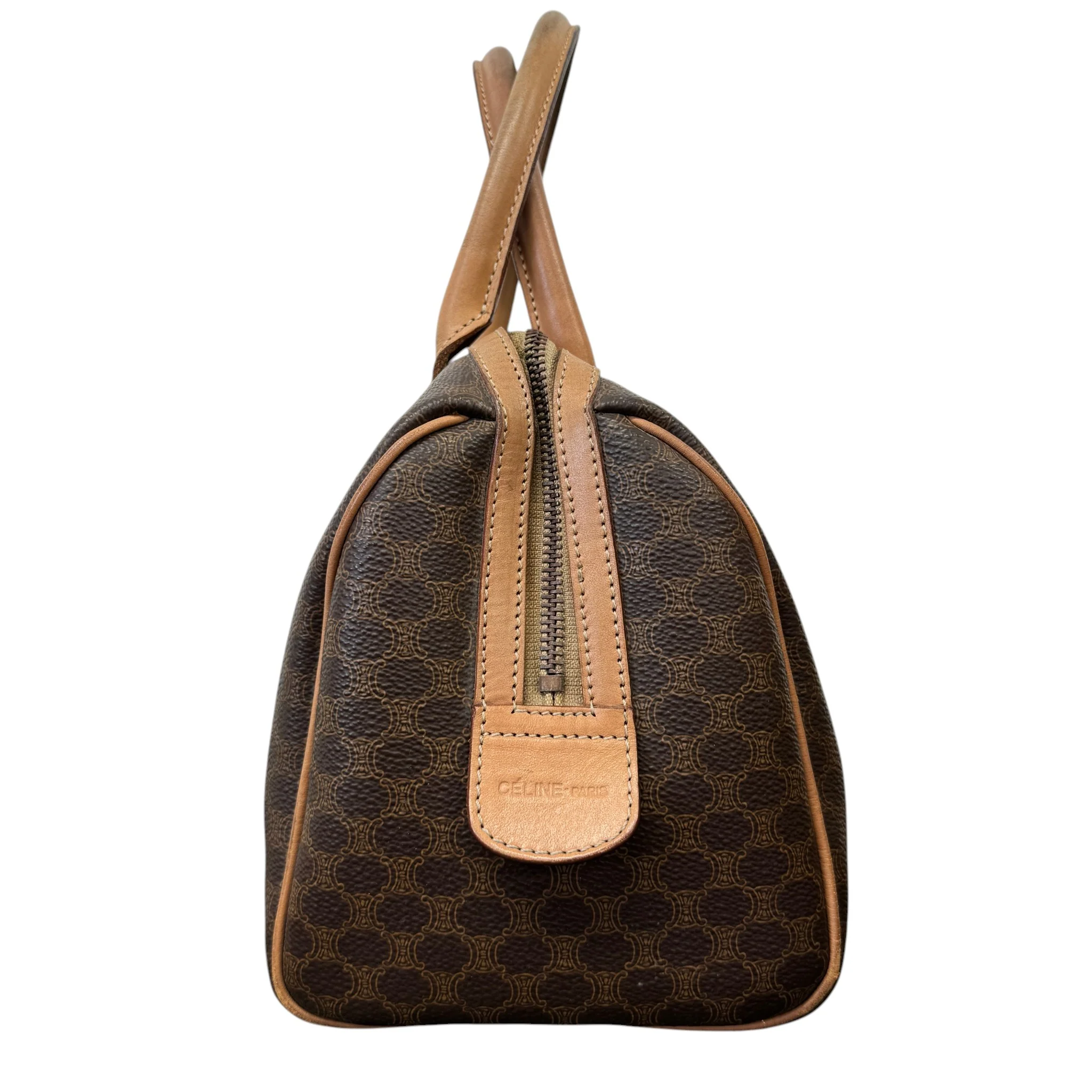 Women's Macadam Monogram Boston Handbag Brown - Image 4
